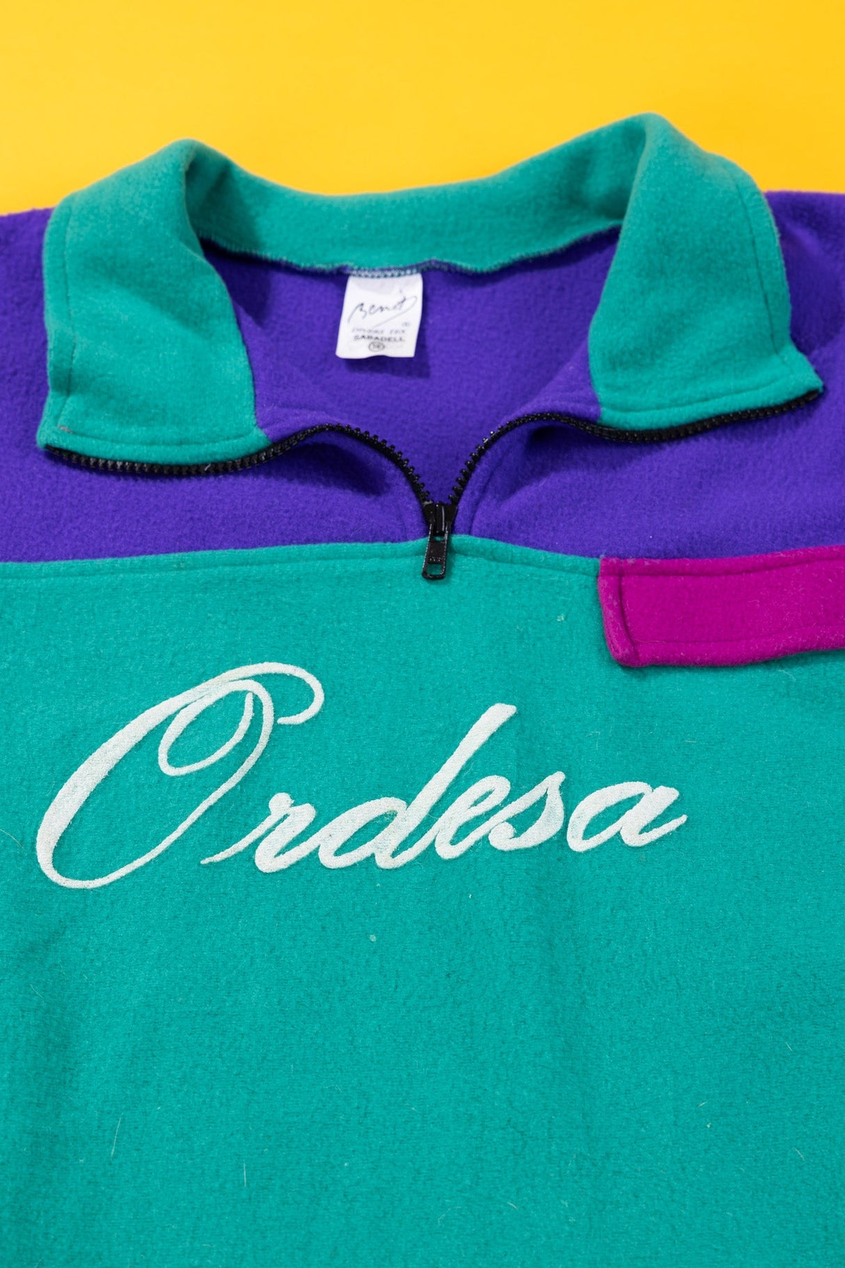 Vintage 80s Ordesa Quarter Zip Pullover