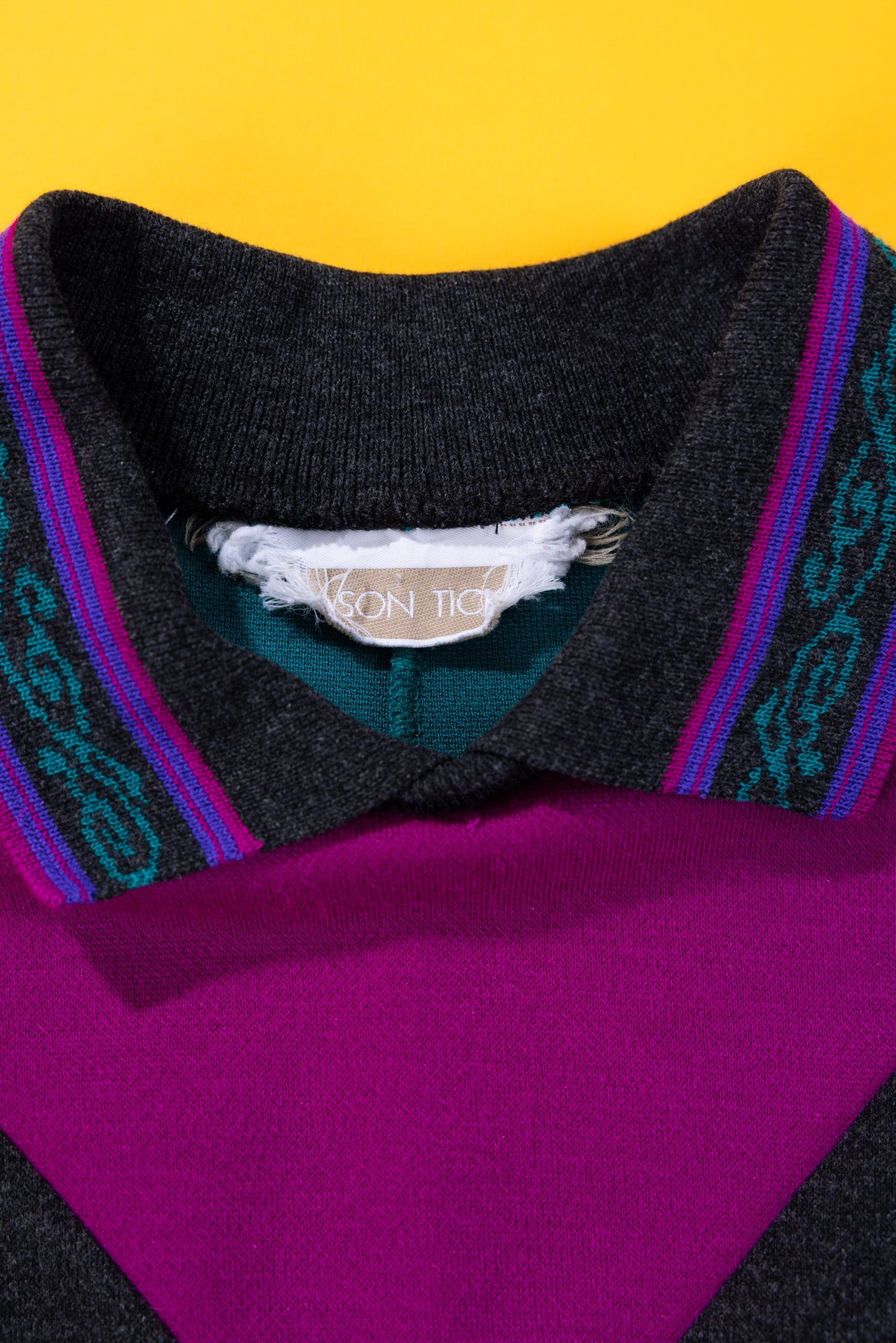 Vintage 80s Jason Ticket Pullover Sweater