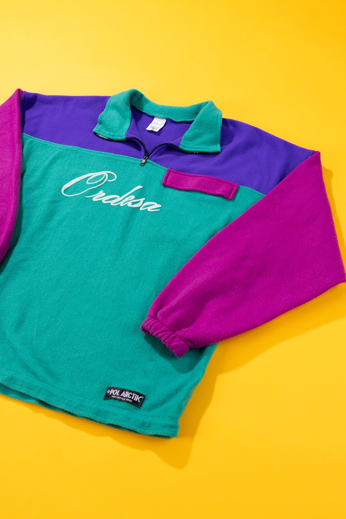 Vintage 80s Ordesa Quarter Zip Pullover