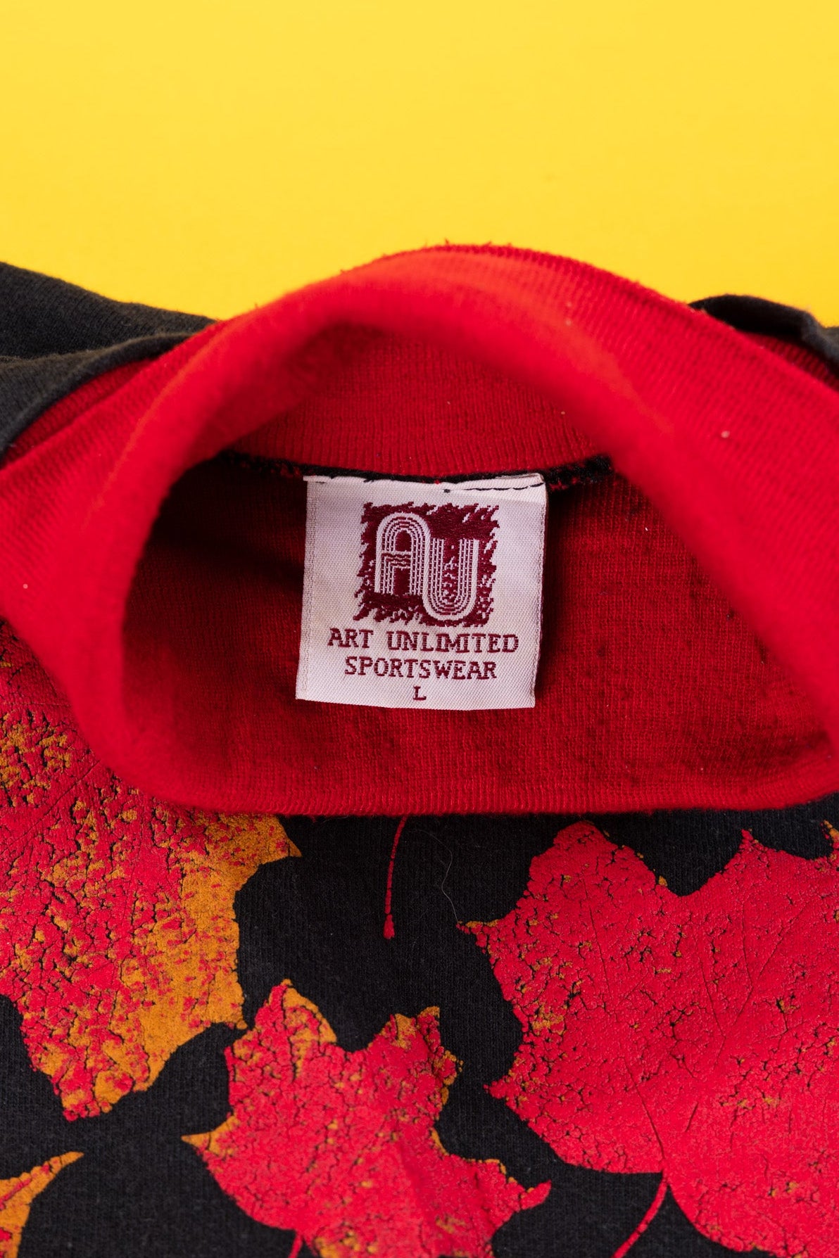 Vintage 90s Art Unlimited Fall Leaves Crewneck Sweater