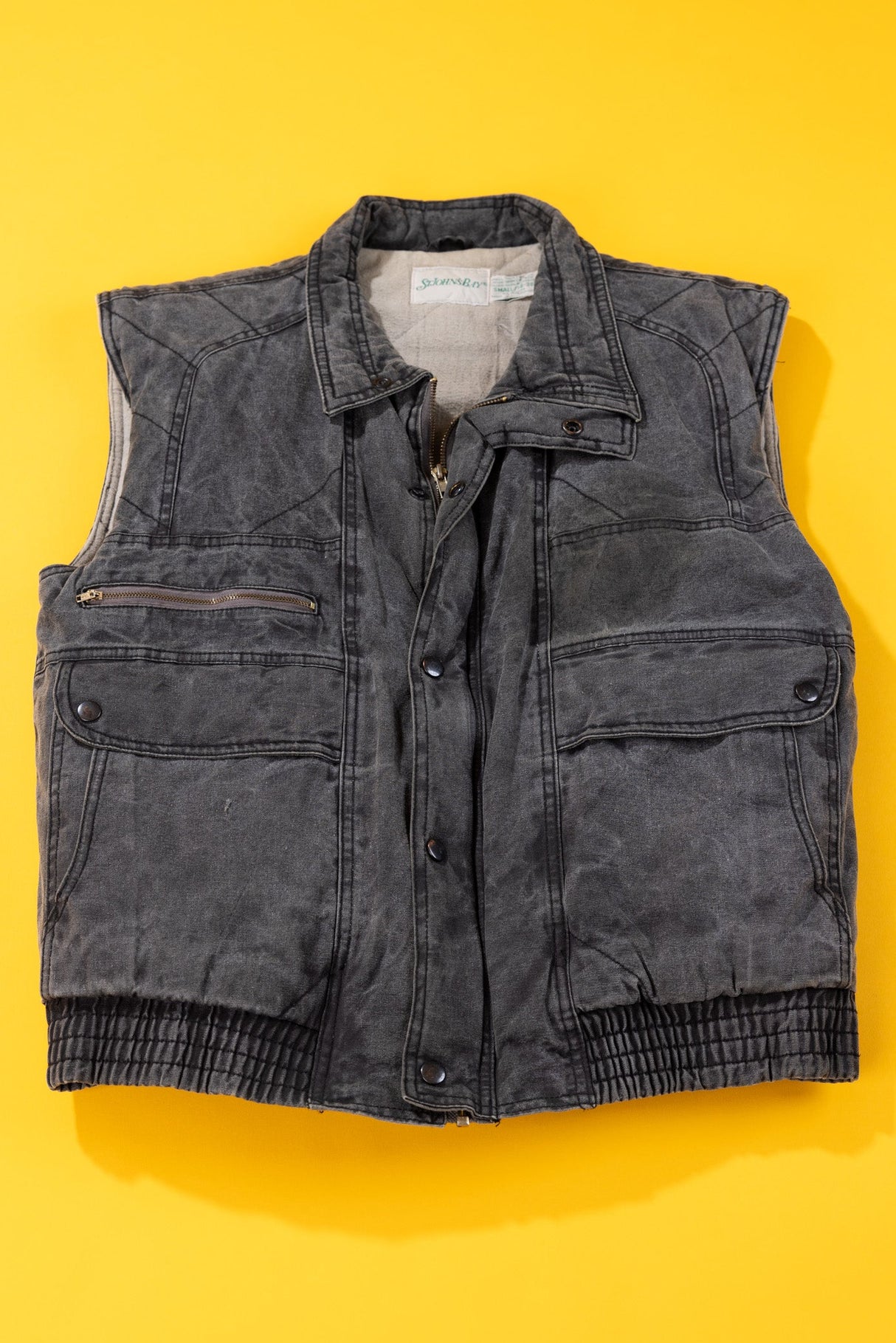 Vintage 90s St. John's Bay Denim Puffer Vest
