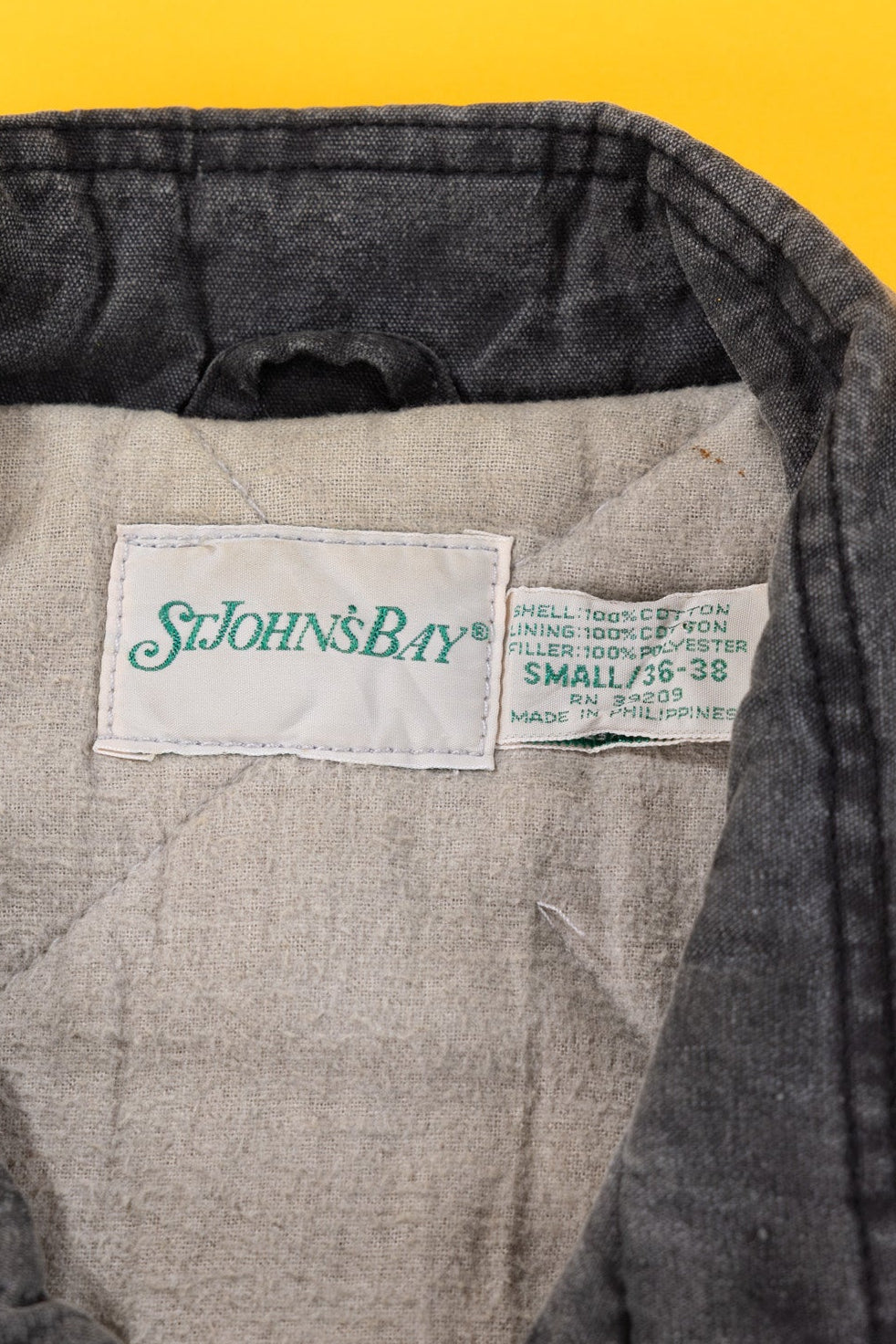 Vintage 90s St. John's Bay Denim Puffer Vest