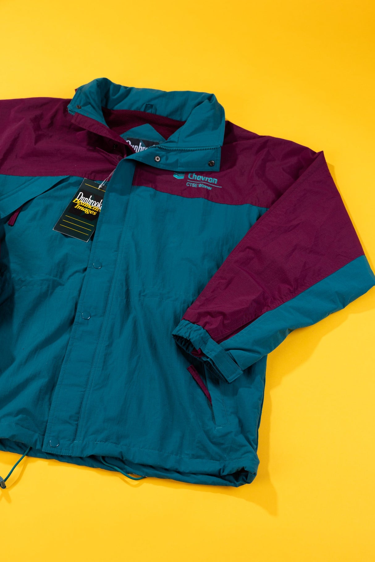 Vintage 90s Dunbrooke Distinctive Images Chevron Jacket