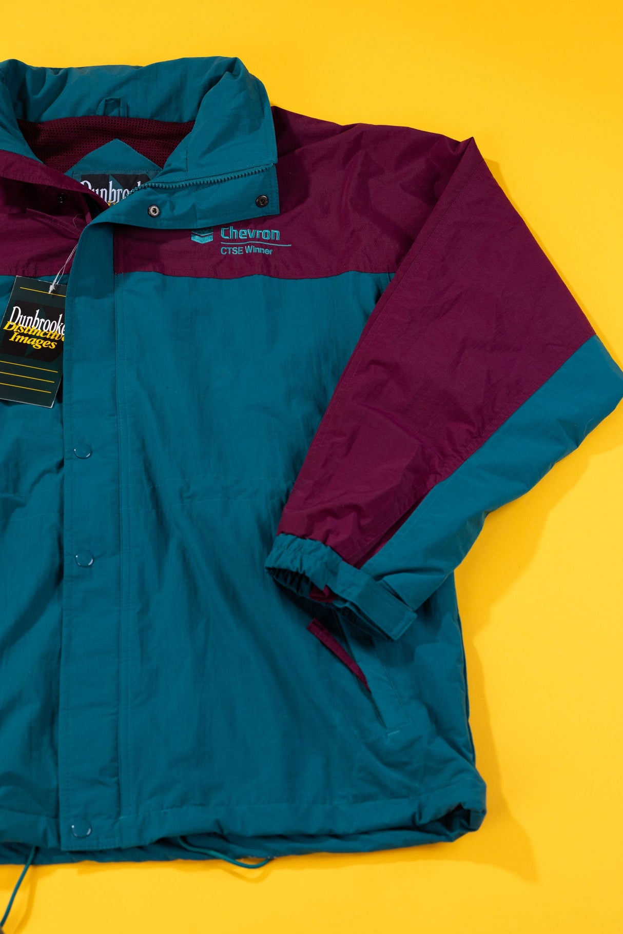 Vintage 90s Dunbrooke Distinctive Images Chevron Jacket