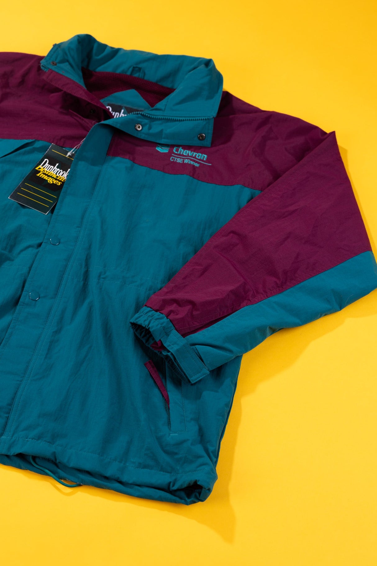 Vintage 90s Dunbrooke Distinctive Images Chevron Jacket