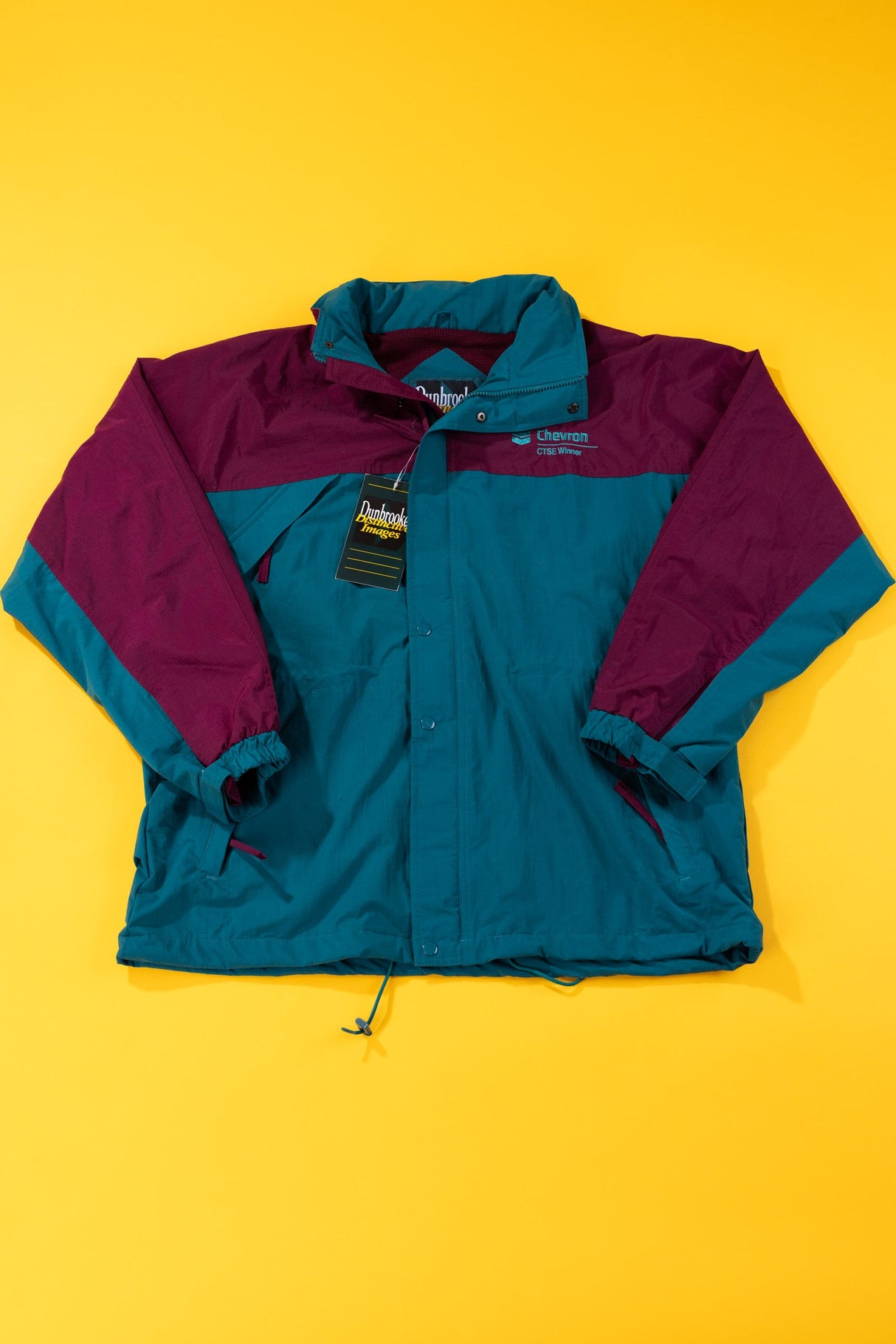 Vintage 90s Dunbrooke Distinctive Images Chevron Jacket