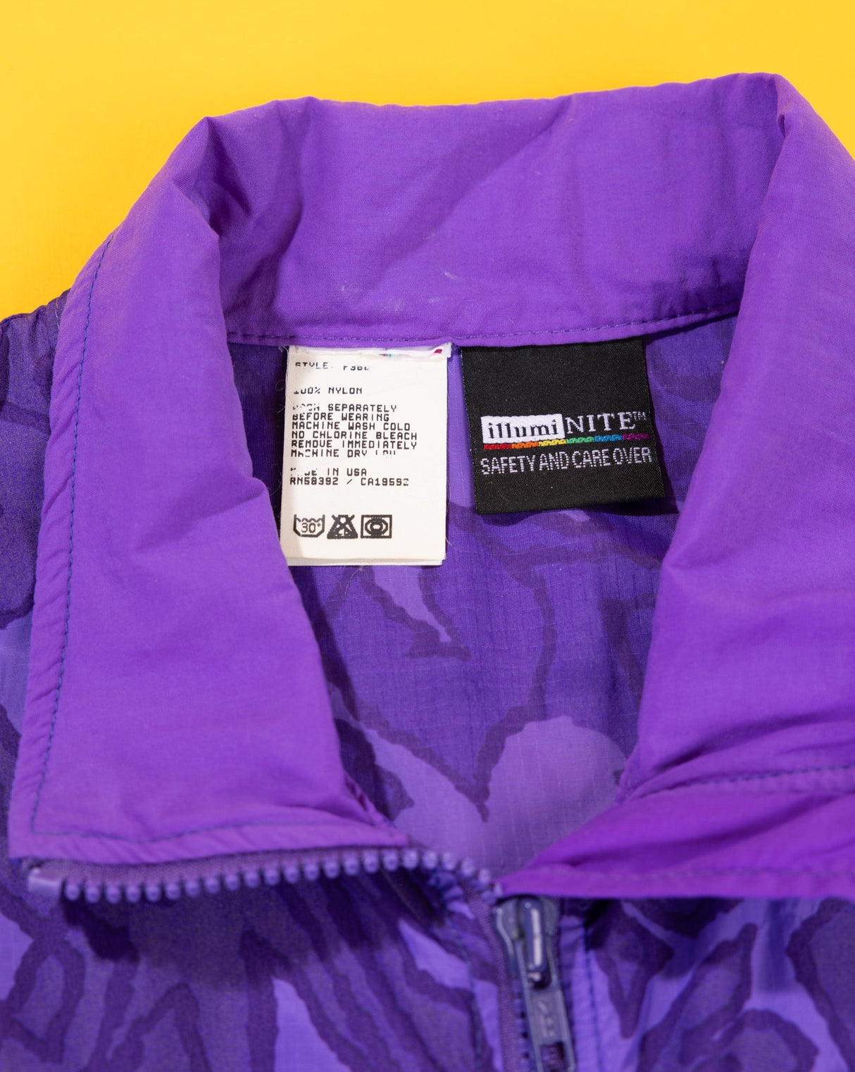 Vintage 80s Retro Candy World Custom Embroidered Windbreaker Vest