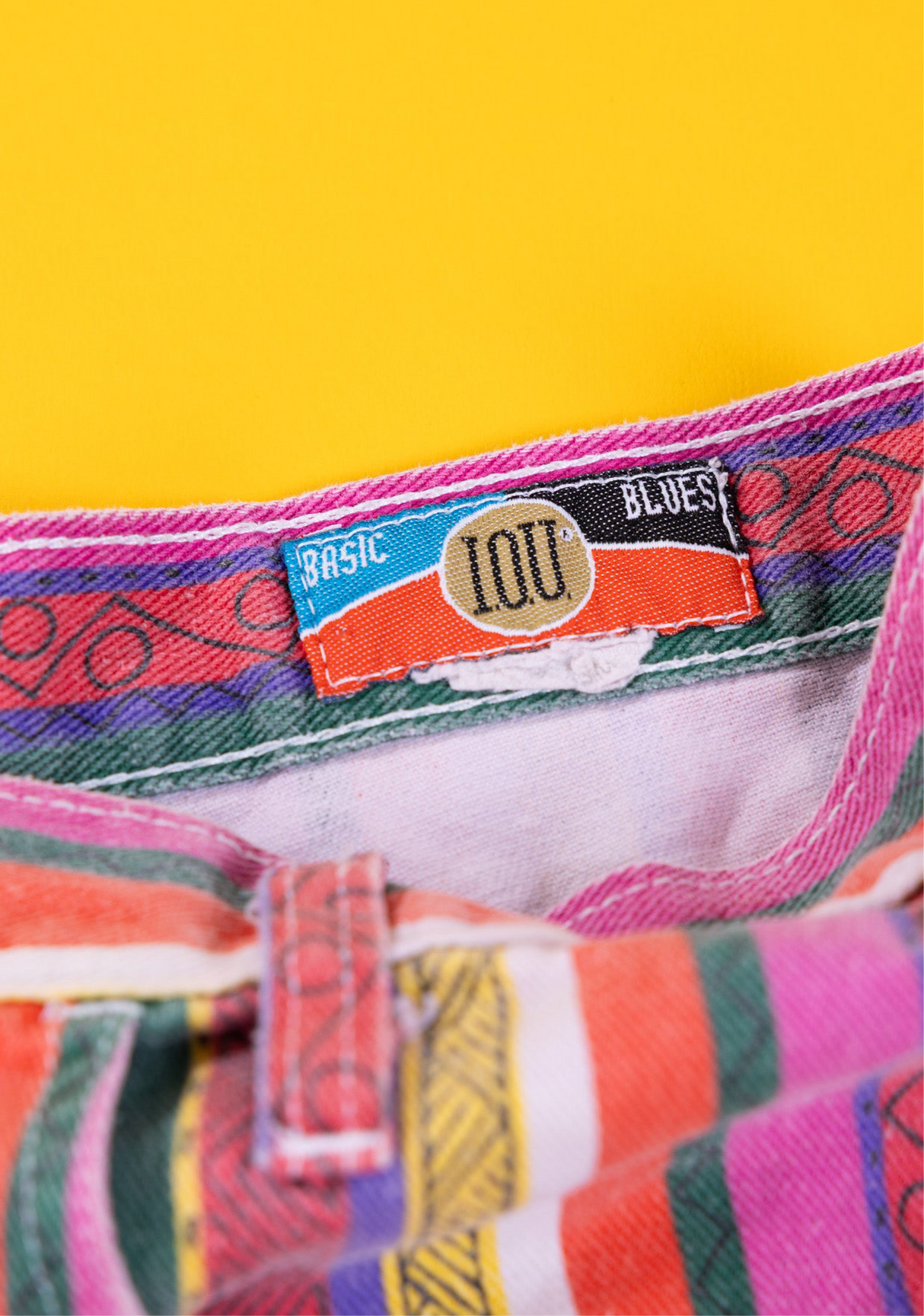 Vintage 90s I.O.U. Blues Striped Shorts