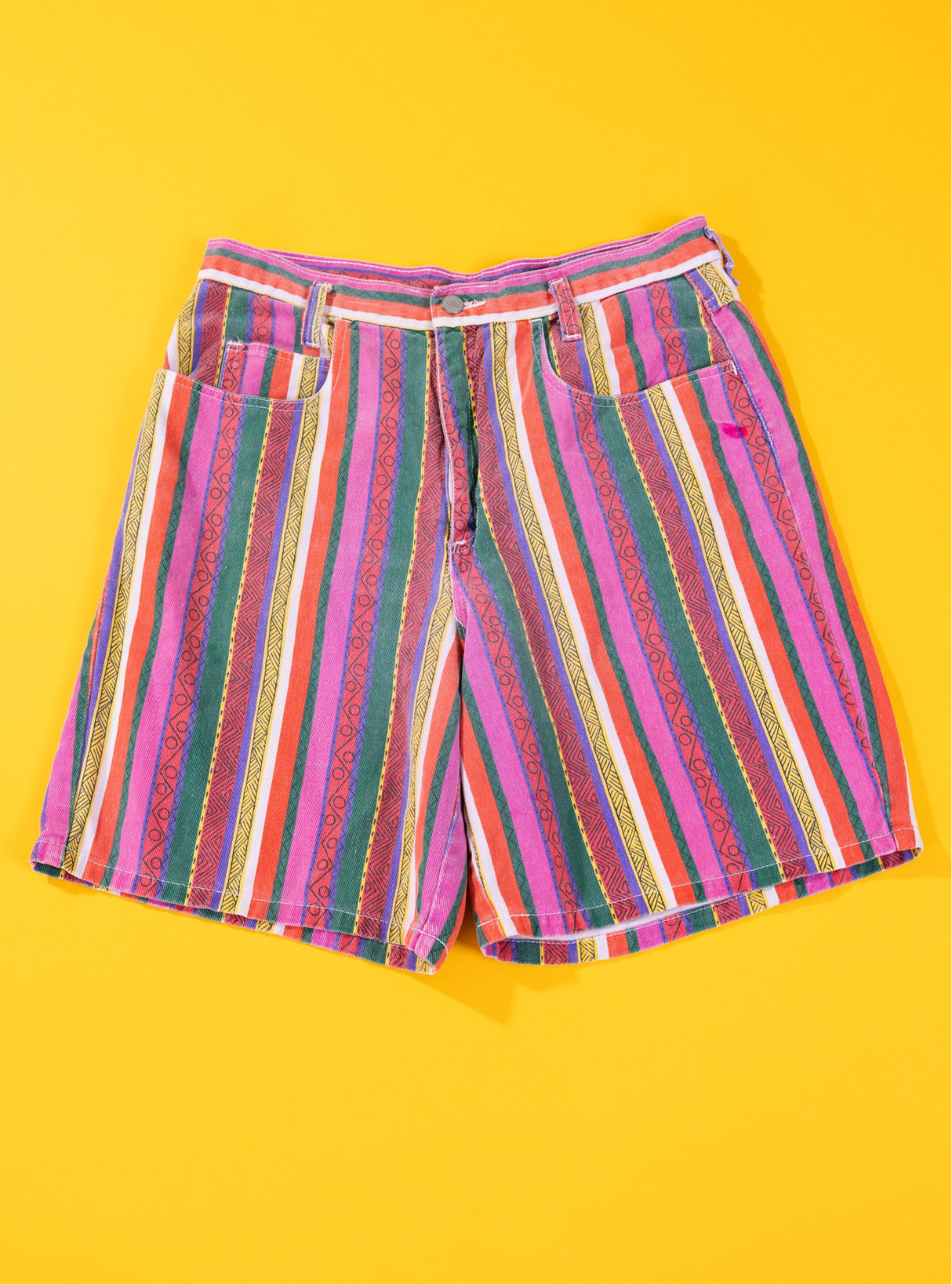 Vintage 90s I.O.U. Blues Striped Shorts