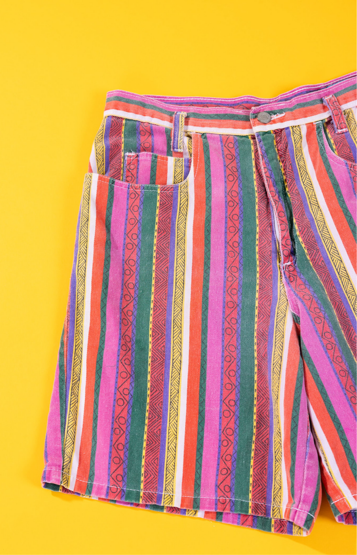 Vintage 90s I.O.U. Blues Striped Shorts