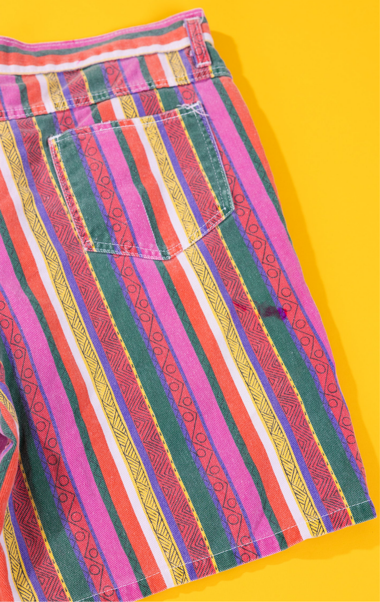 Vintage 90s I.O.U. Blues Striped Shorts