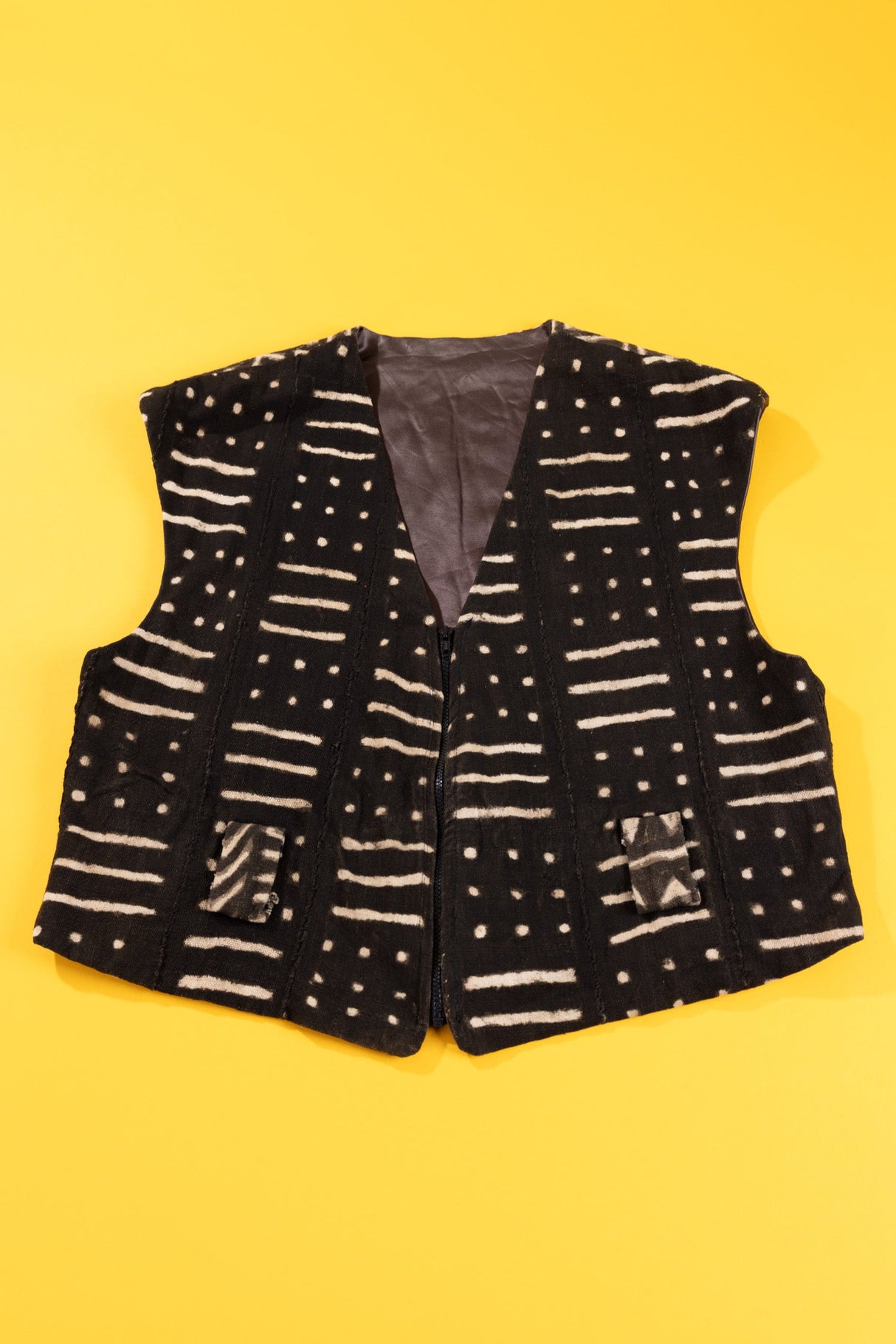 Vintage 90s Mudcloth Vest