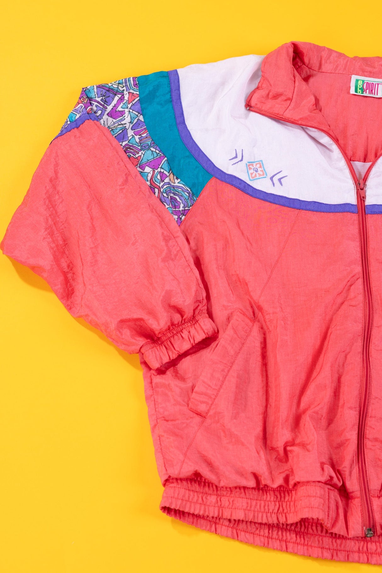 Vintage 80s Bold Spirit Windbreaker