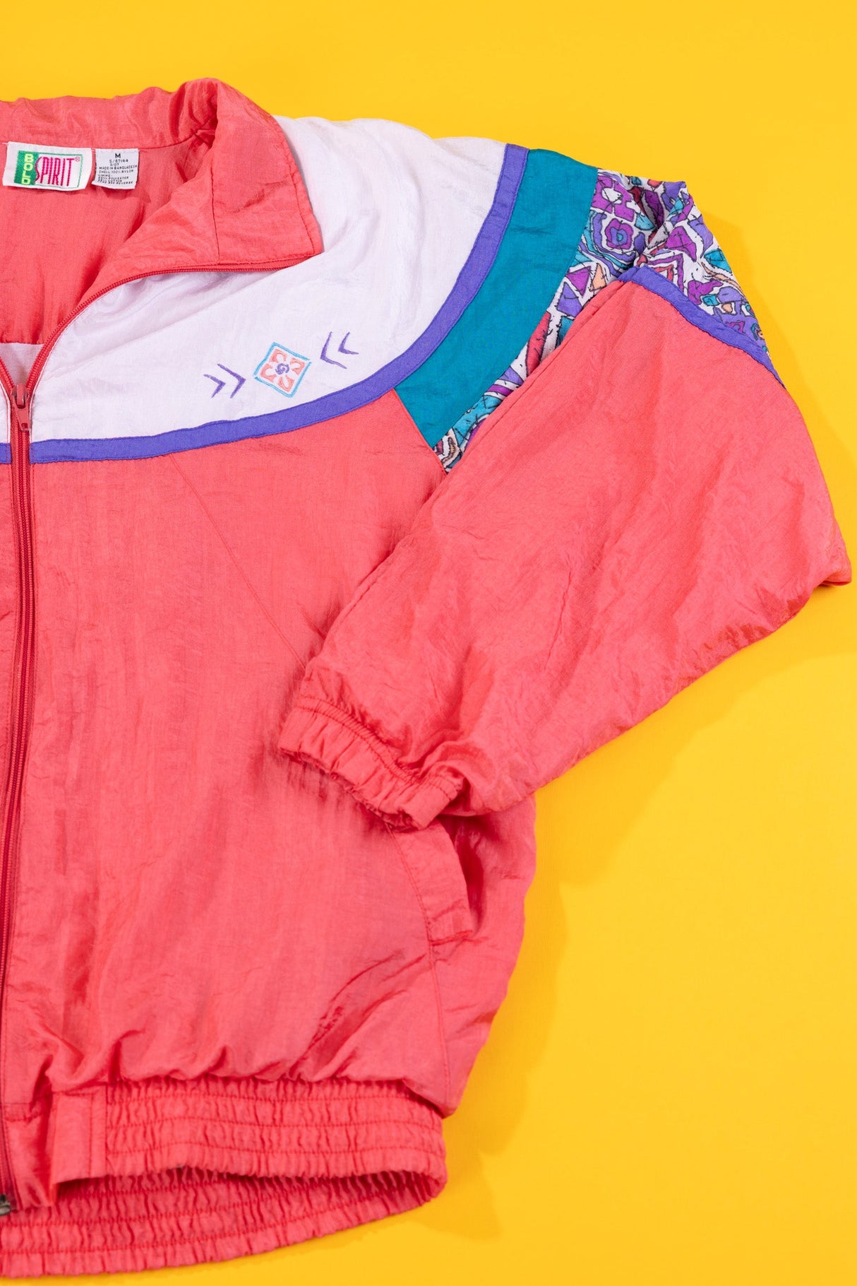 Vintage 80s Bold Spirit Windbreaker