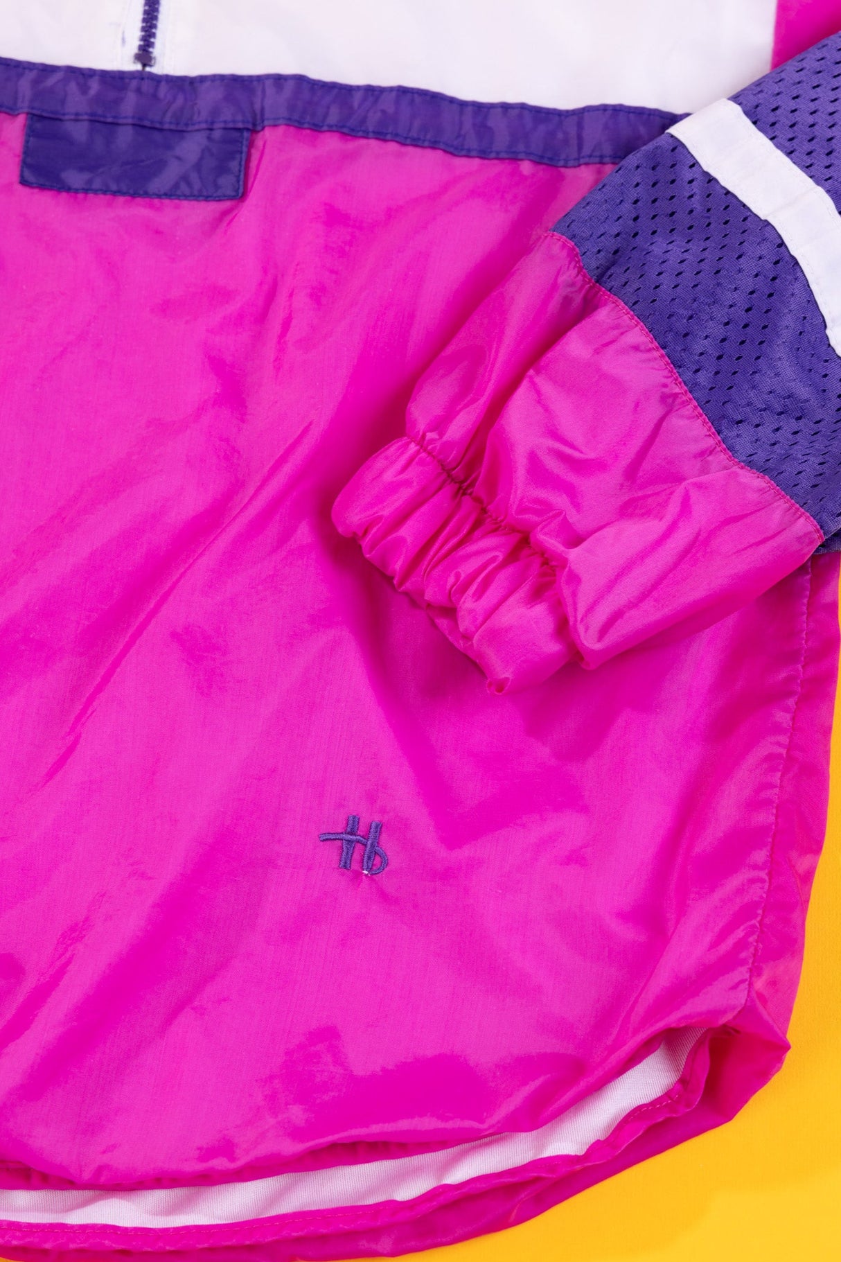 Vintage 90s Hanes Her Way Quarter Zip Windbreaker (Kids - M)