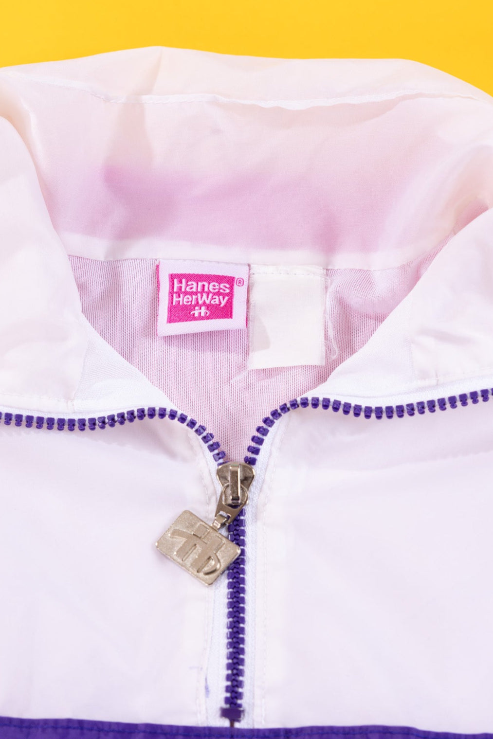 Vintage 90s Hanes Her Way Quarter Zip Windbreaker (Kids - M)