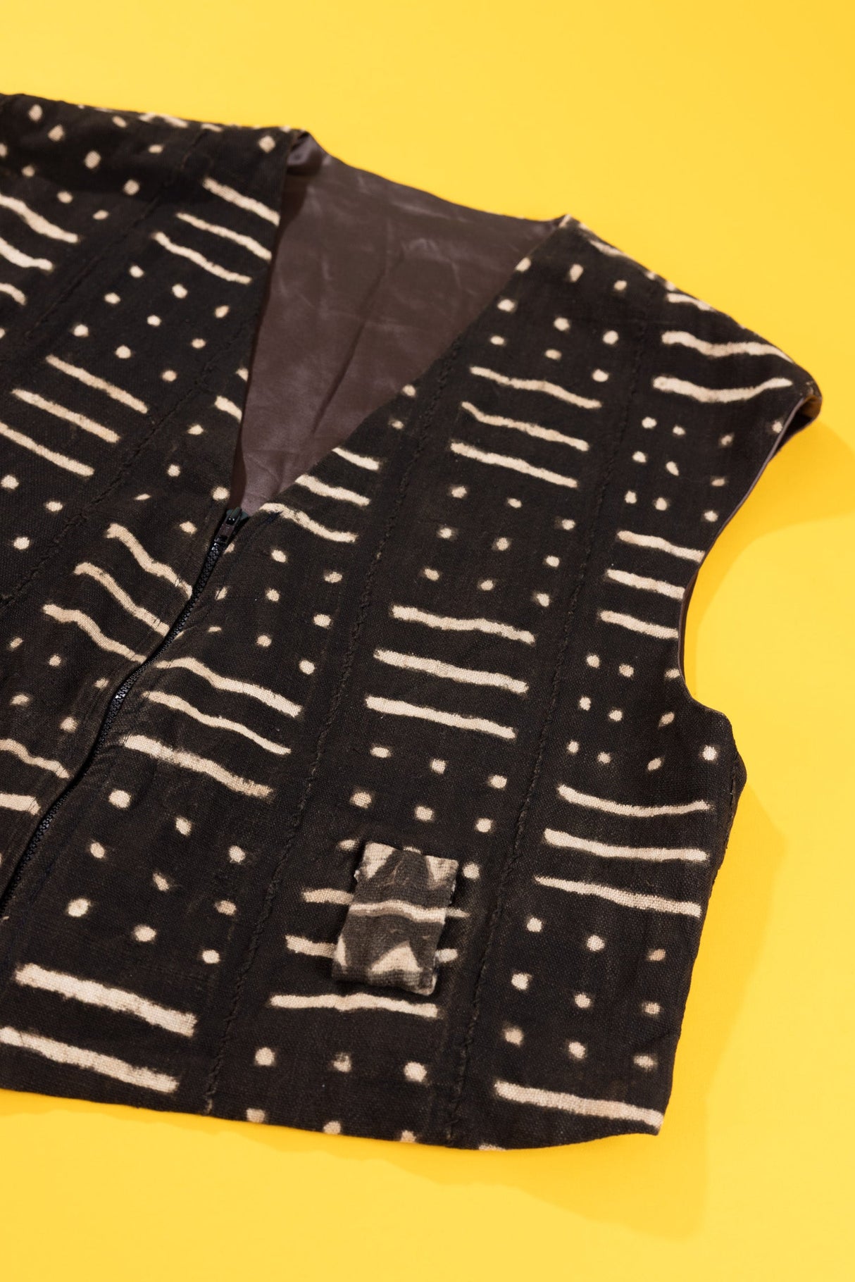 Vintage 90s Mudcloth Vest