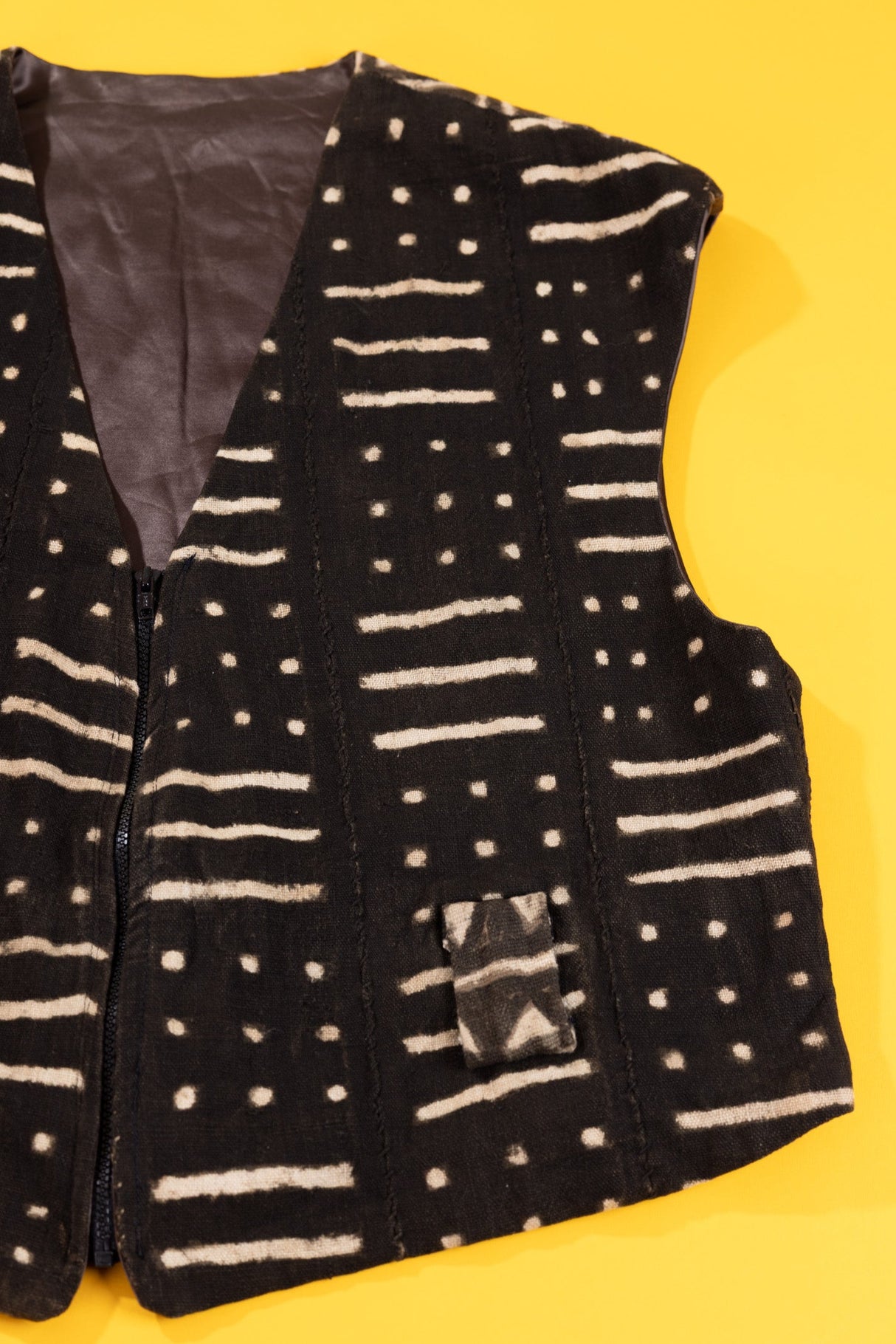 Vintage 90s Mudcloth Vest