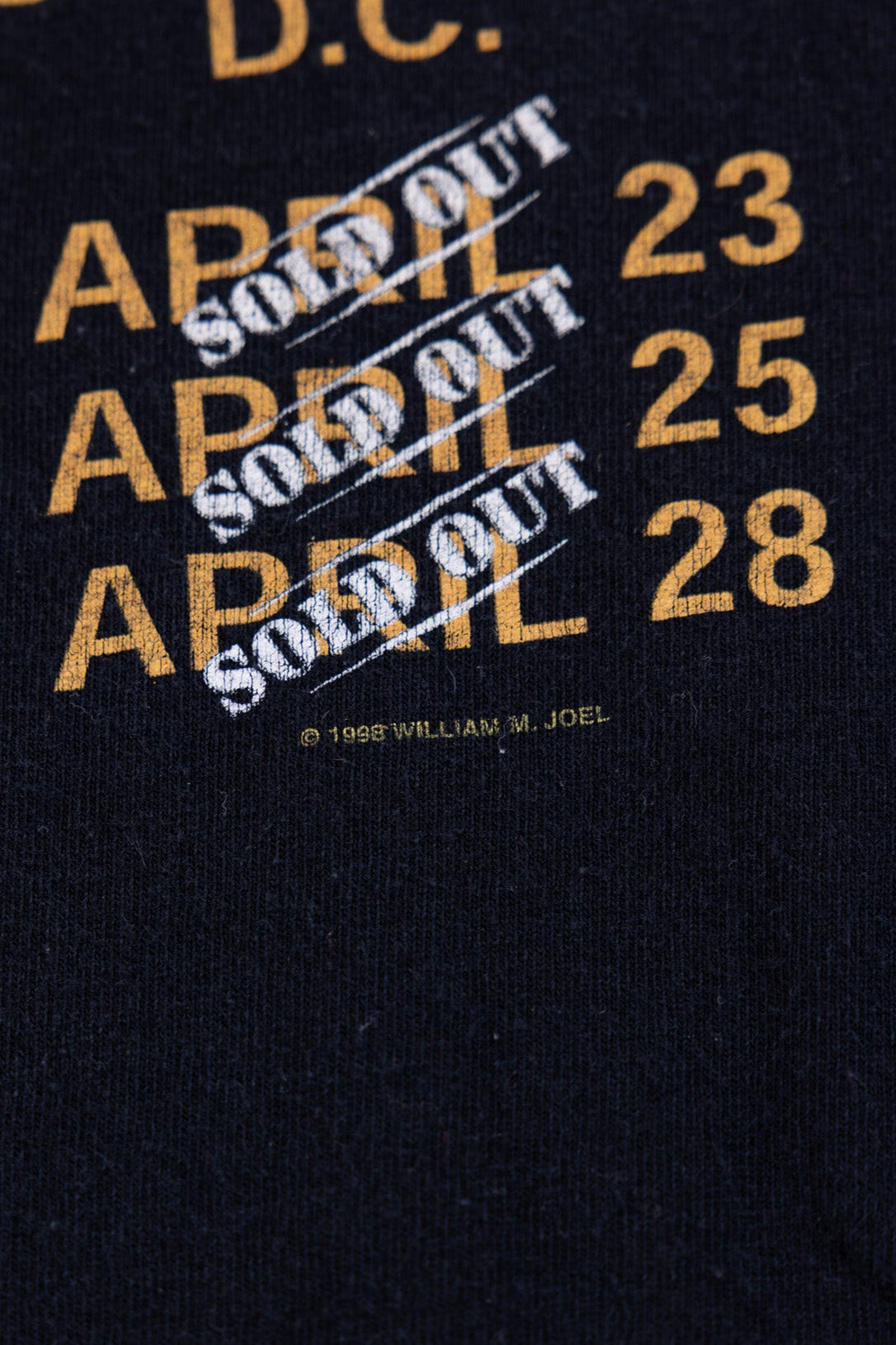 Vintage 1998 Billy Joel Tour T-shirt