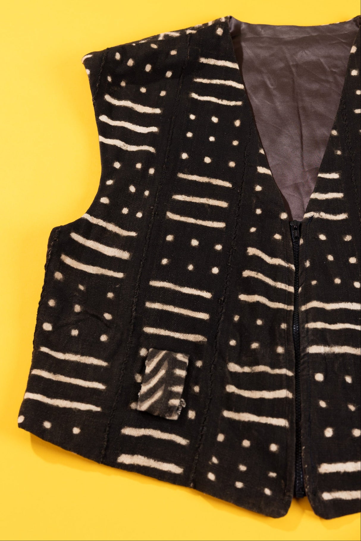 Vintage 90s Mudcloth Vest