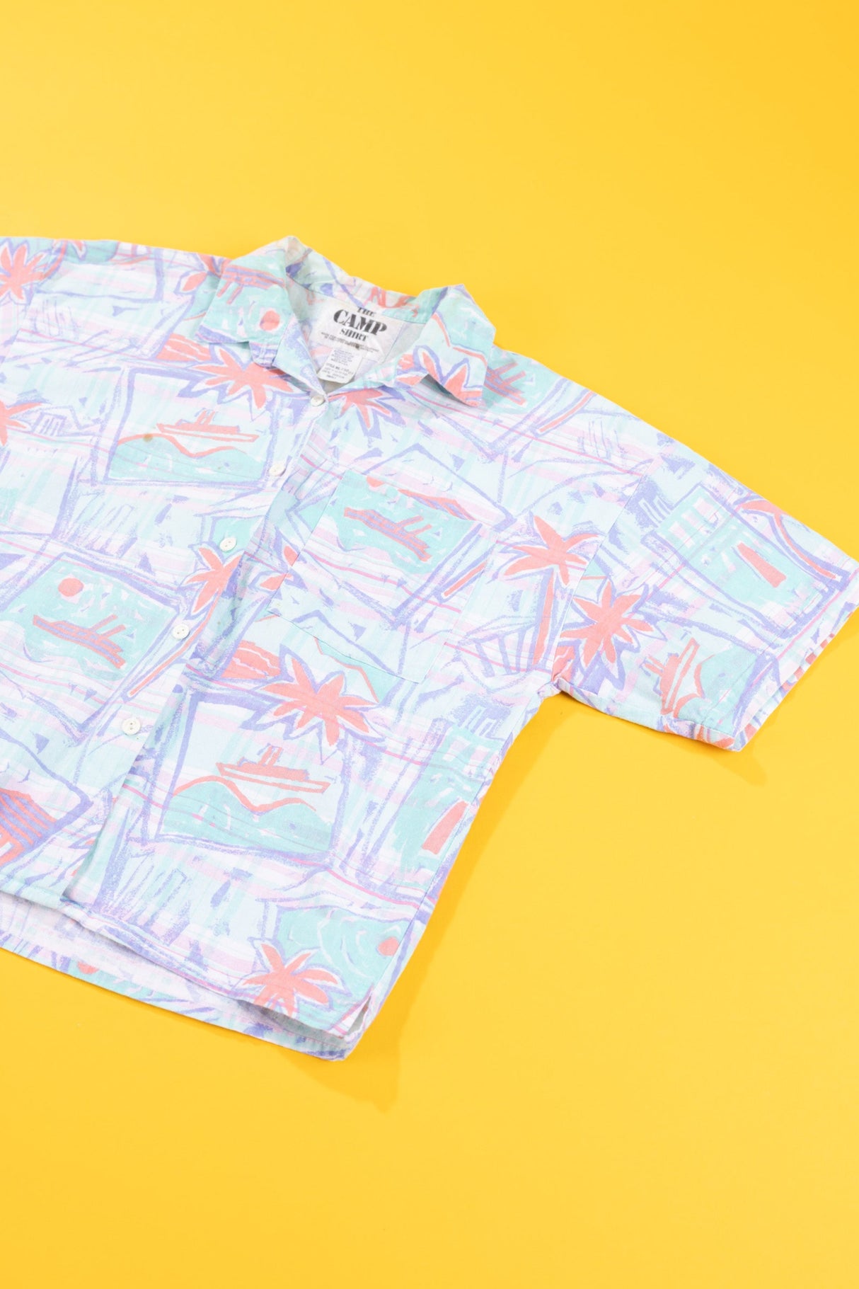 Vintage 80s The Camp Retro Button Up