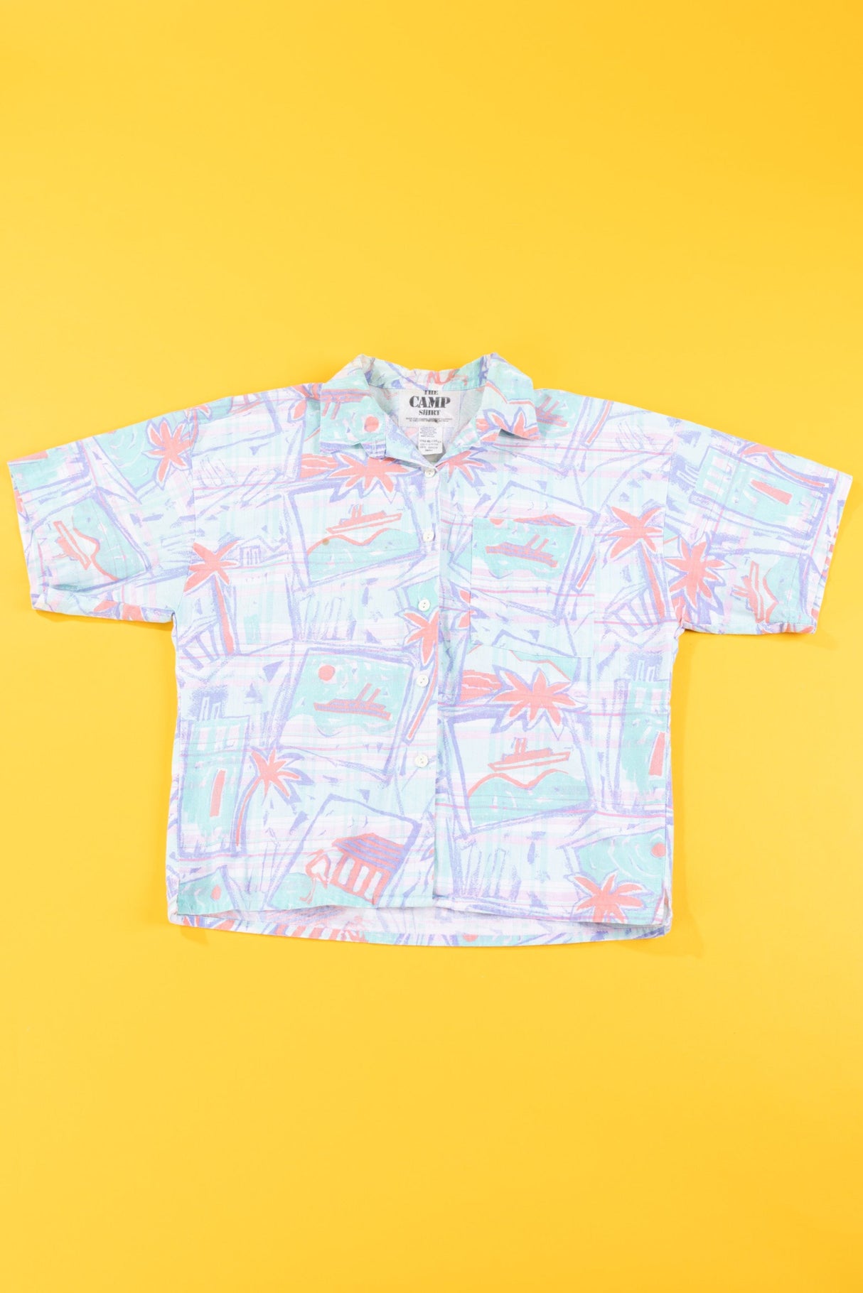 Vintage 80s The Camp Retro Button Up