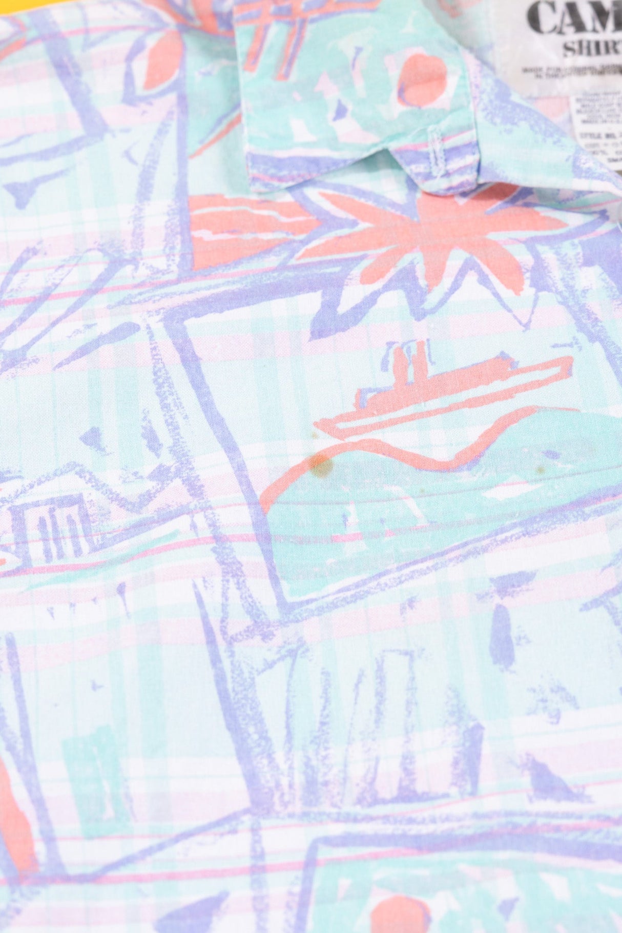 Vintage 80s The Camp Retro Button Up