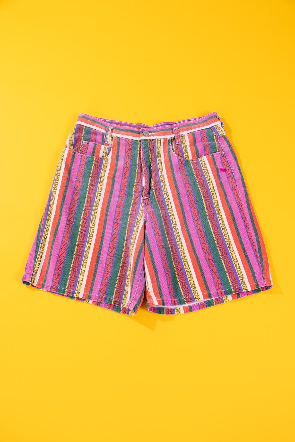 Vintage 90s I.O.U. Blues Striped Shorts