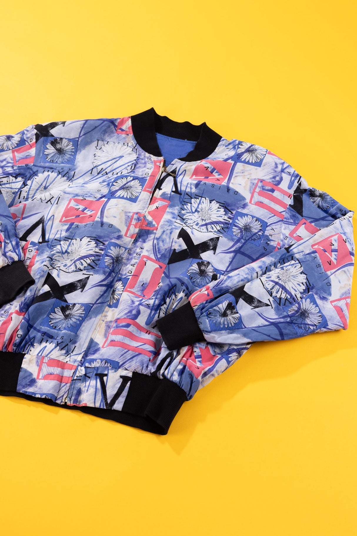 Vintage 90s Daisy Bomber Jacket