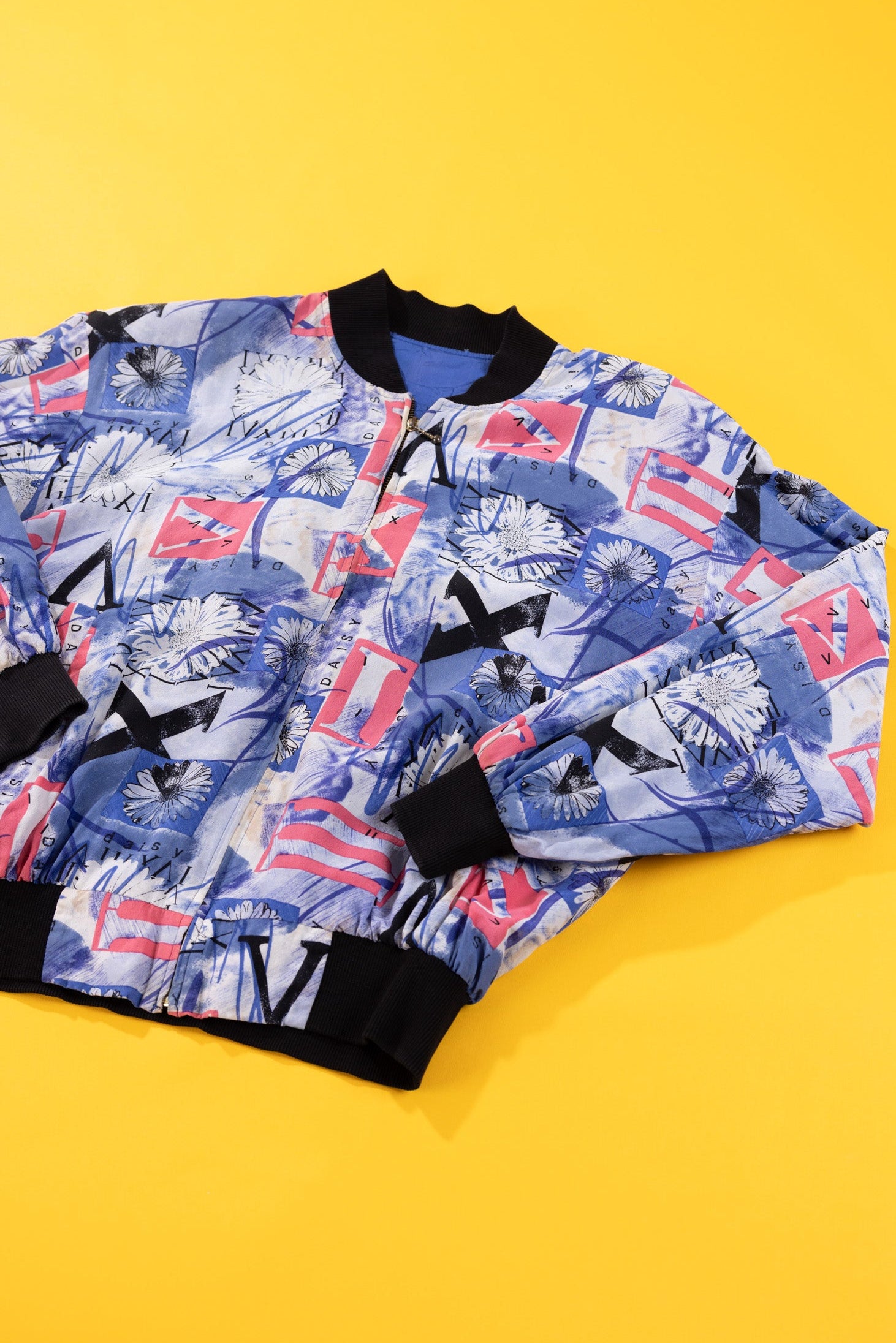 Vintage 90s Daisy Bomber Jacket