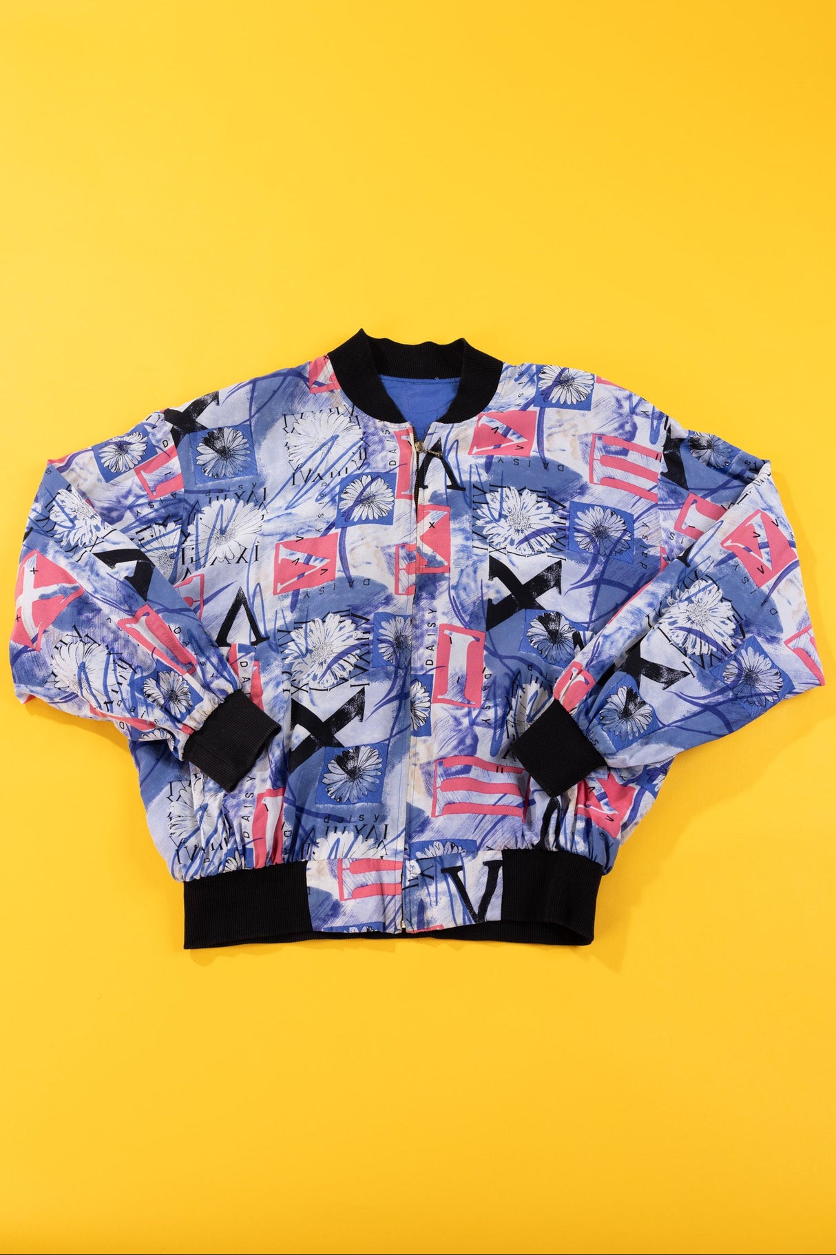 Vintage 90s Daisy Bomber Jacket