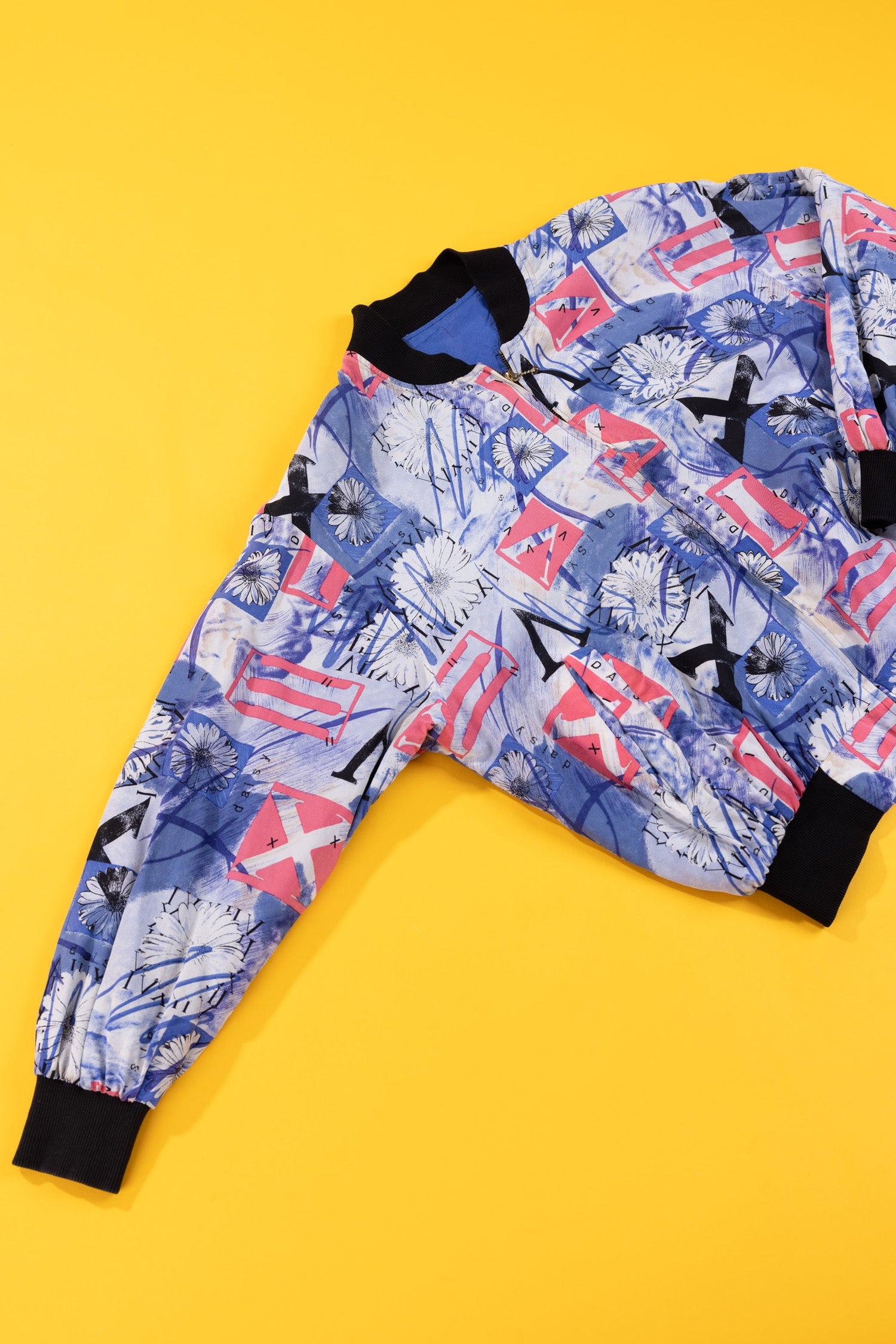 Vintage 90s Daisy Bomber Jacket