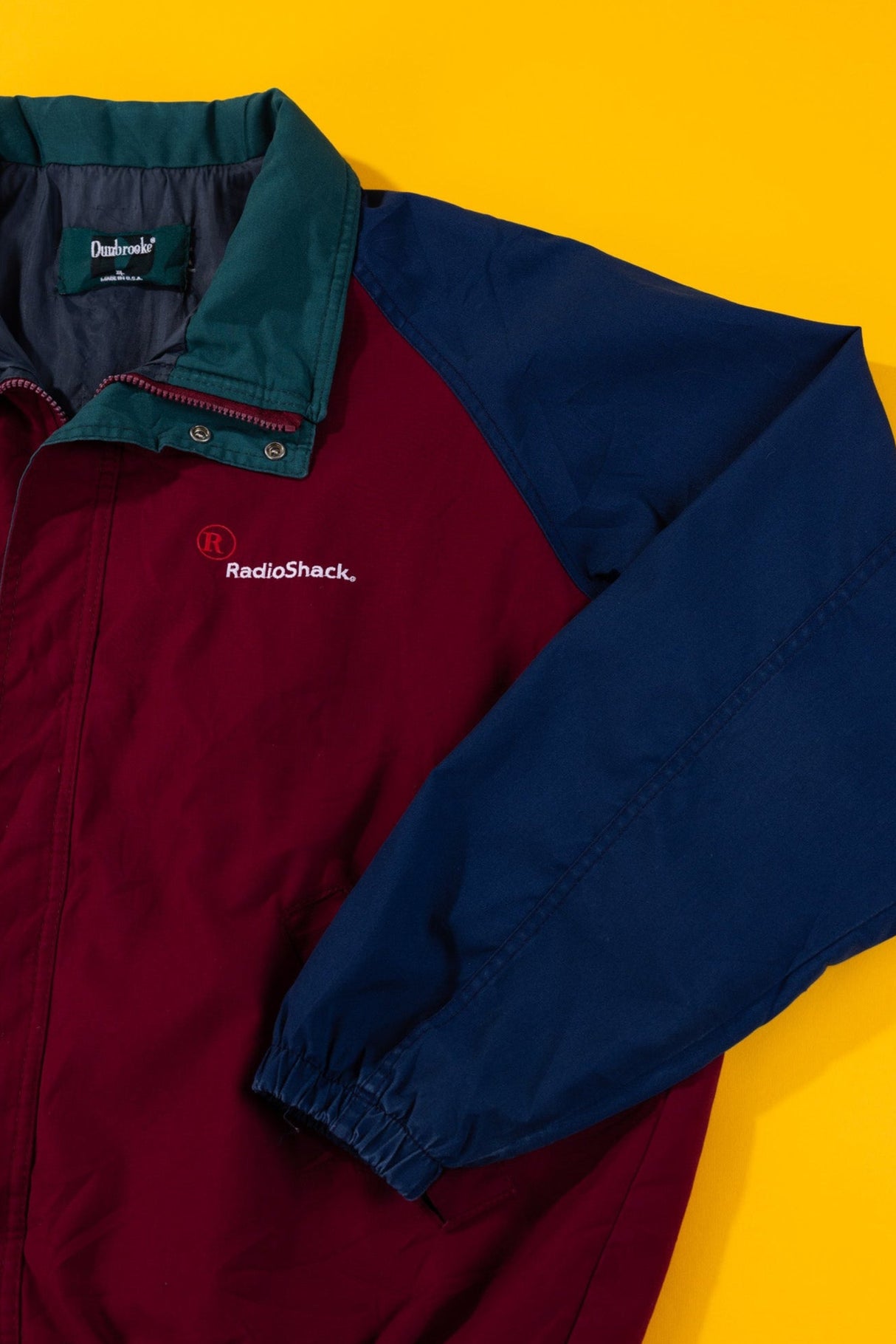 Vintage 90s Radioshack Colorblock Windbreaker