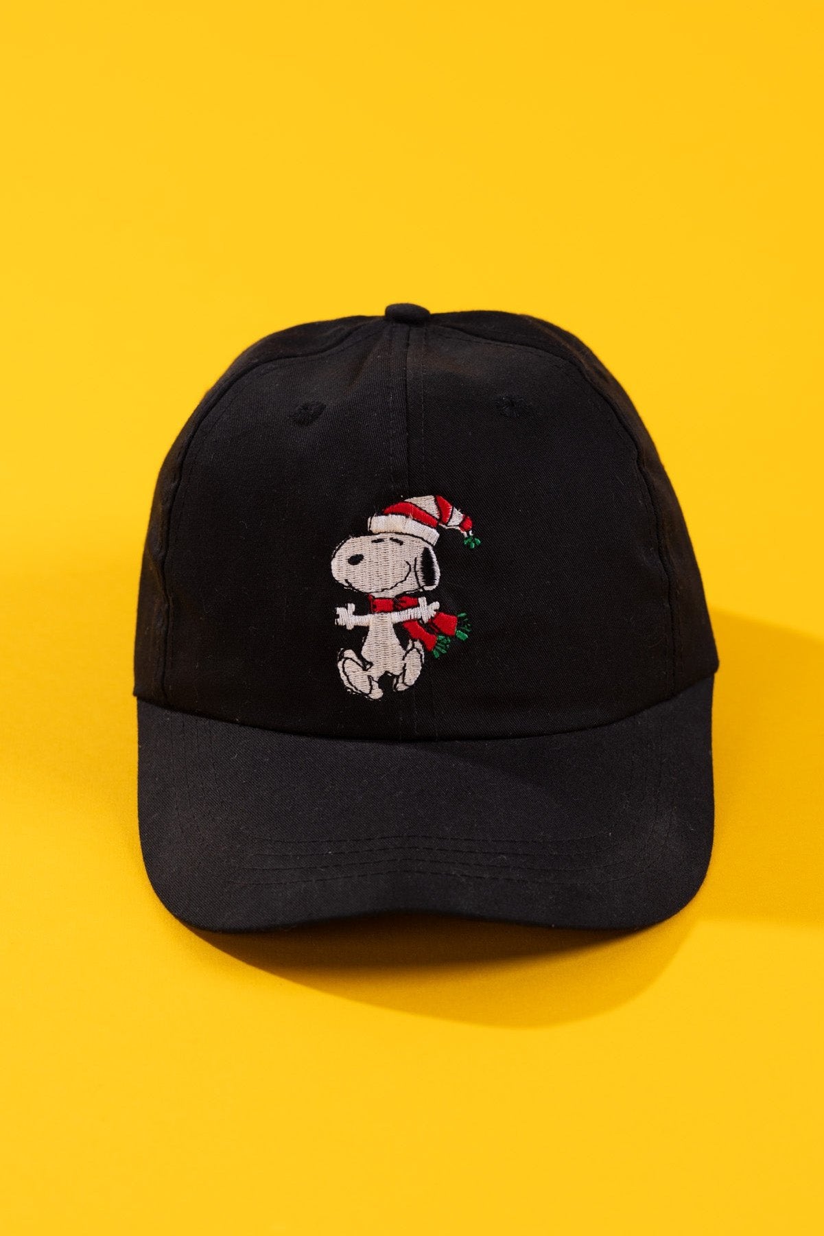 Vintage 90s Peanuts Christmas Snoopy Snapback Hat