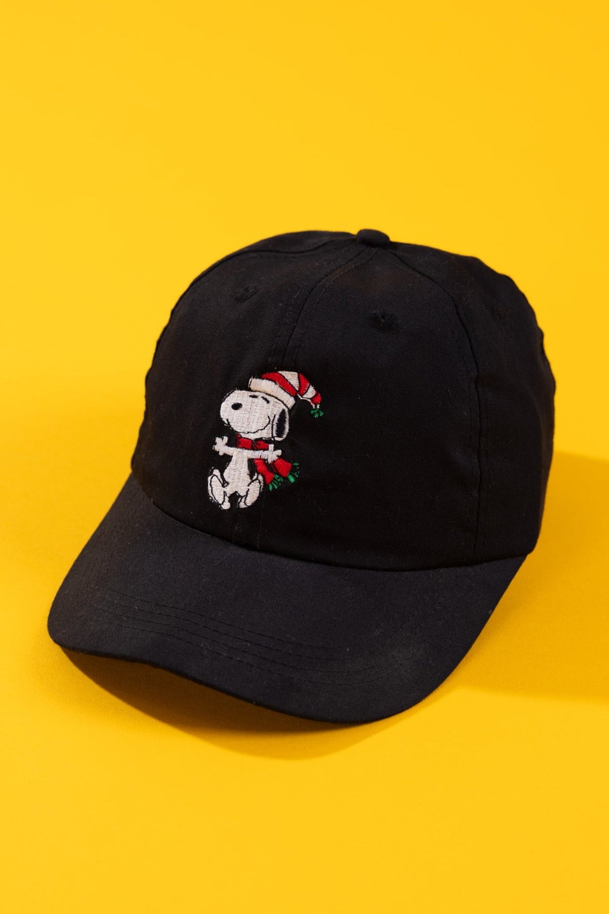 Vintage 90s Peanuts Christmas Snoopy Snapback Hat
