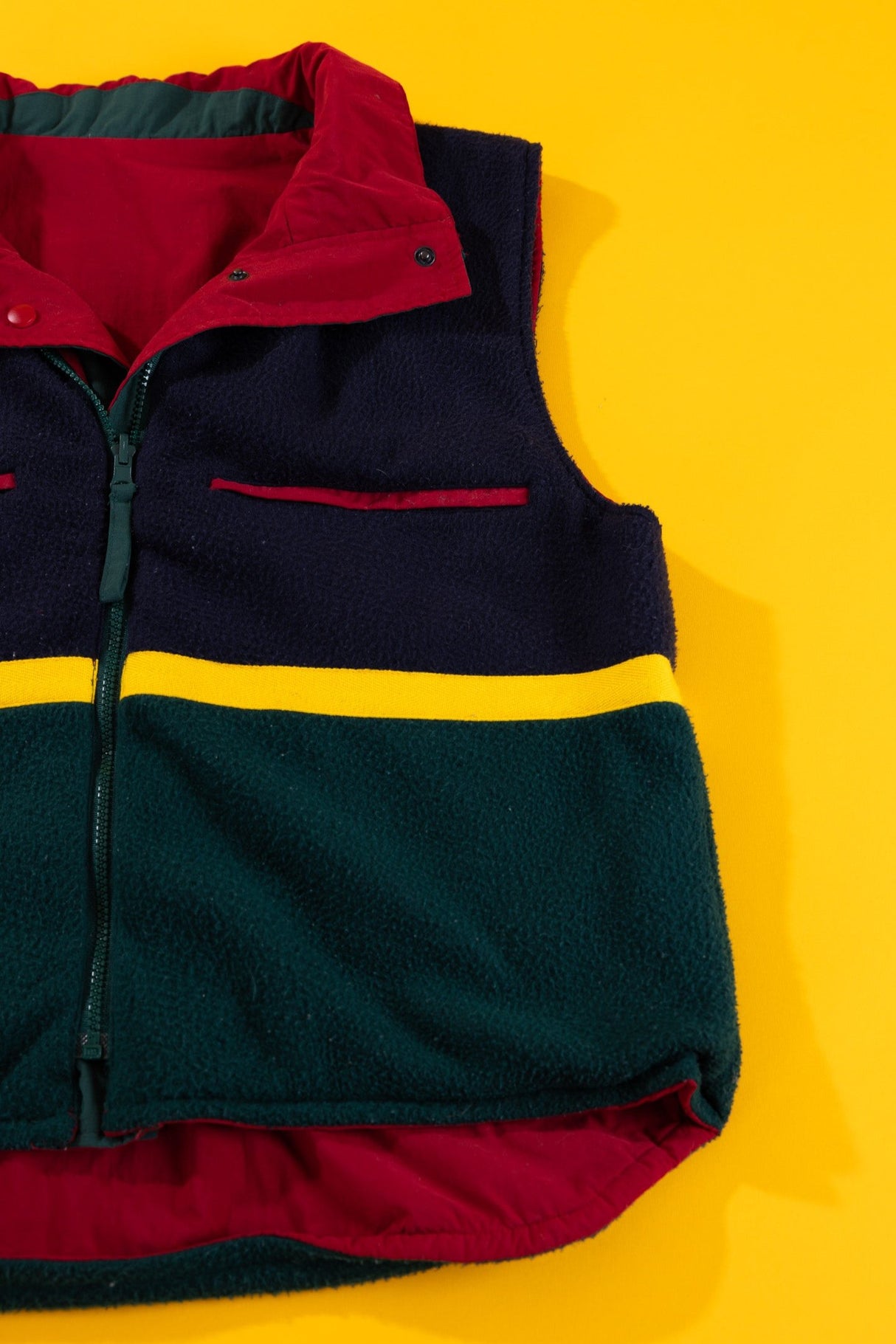 Vintage 90s Authentic Imports Reversible Vest