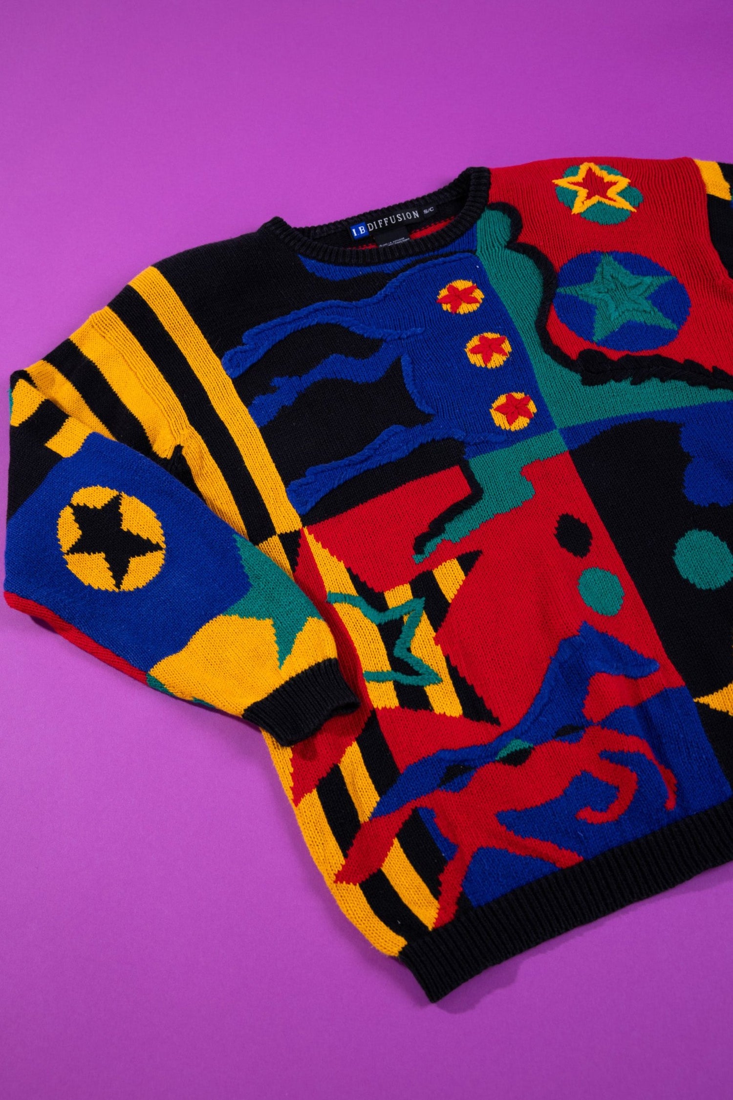 Vintage 1993 I.B. Diffusion Retro Sweater