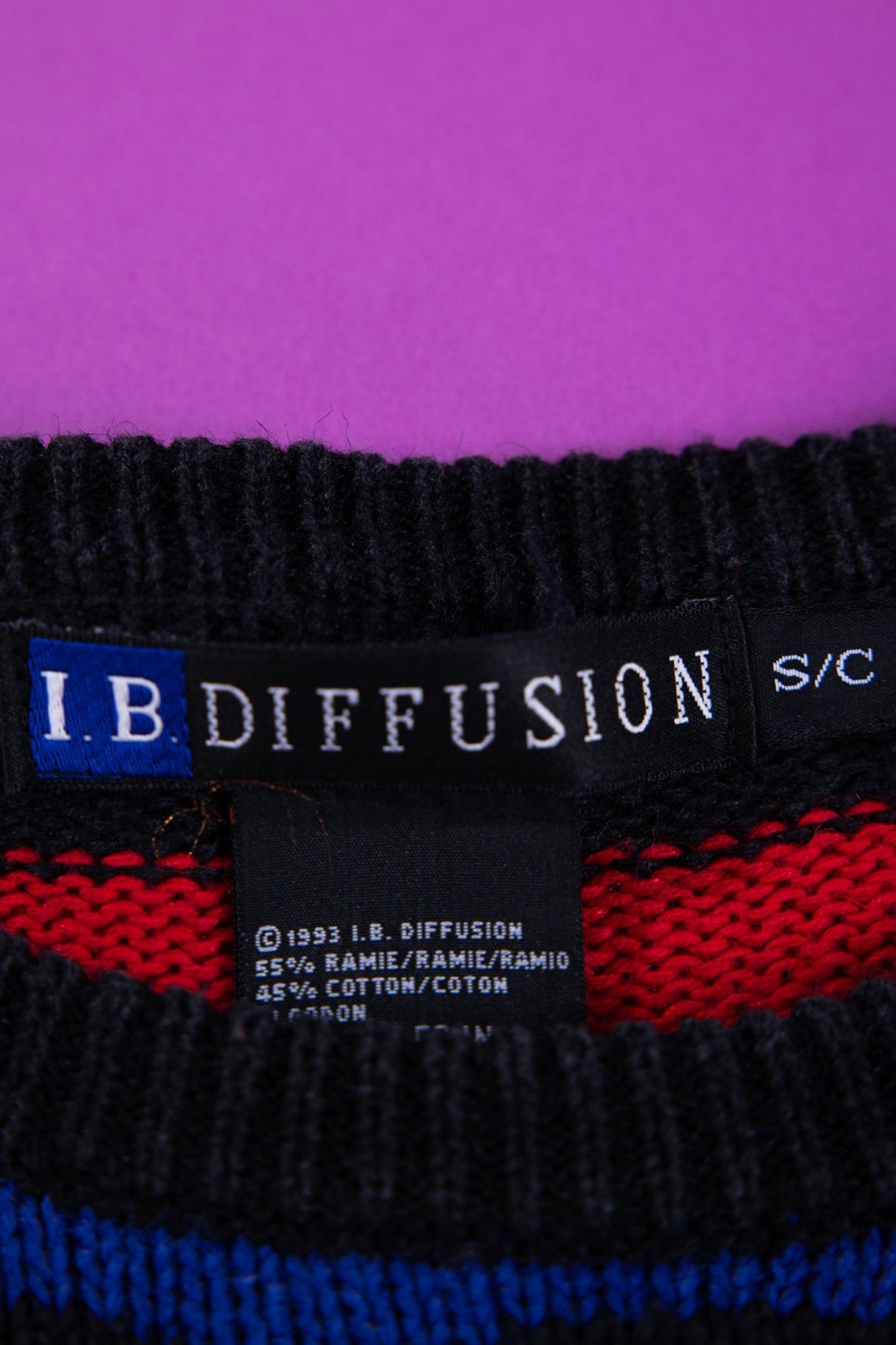 Vintage 1993 I.B. Diffusion Retro Sweater
