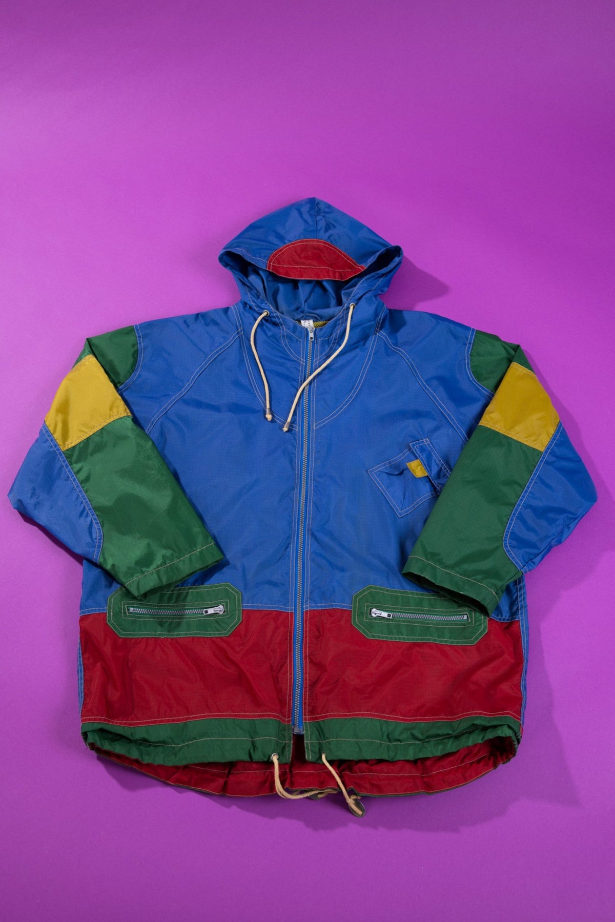 Vintage 80/90s Color Block Windbreaker
