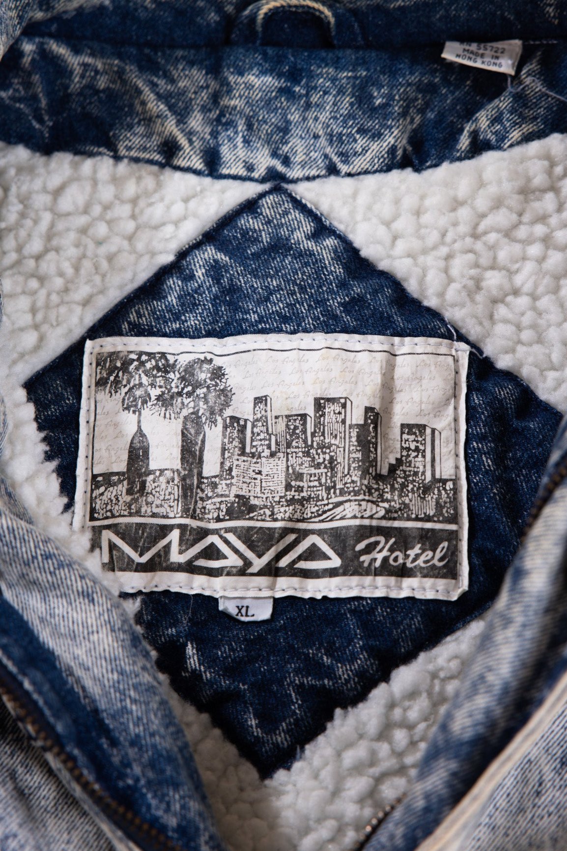 Vintage 80s Maya Hotel Acid Wash Denim Jacket