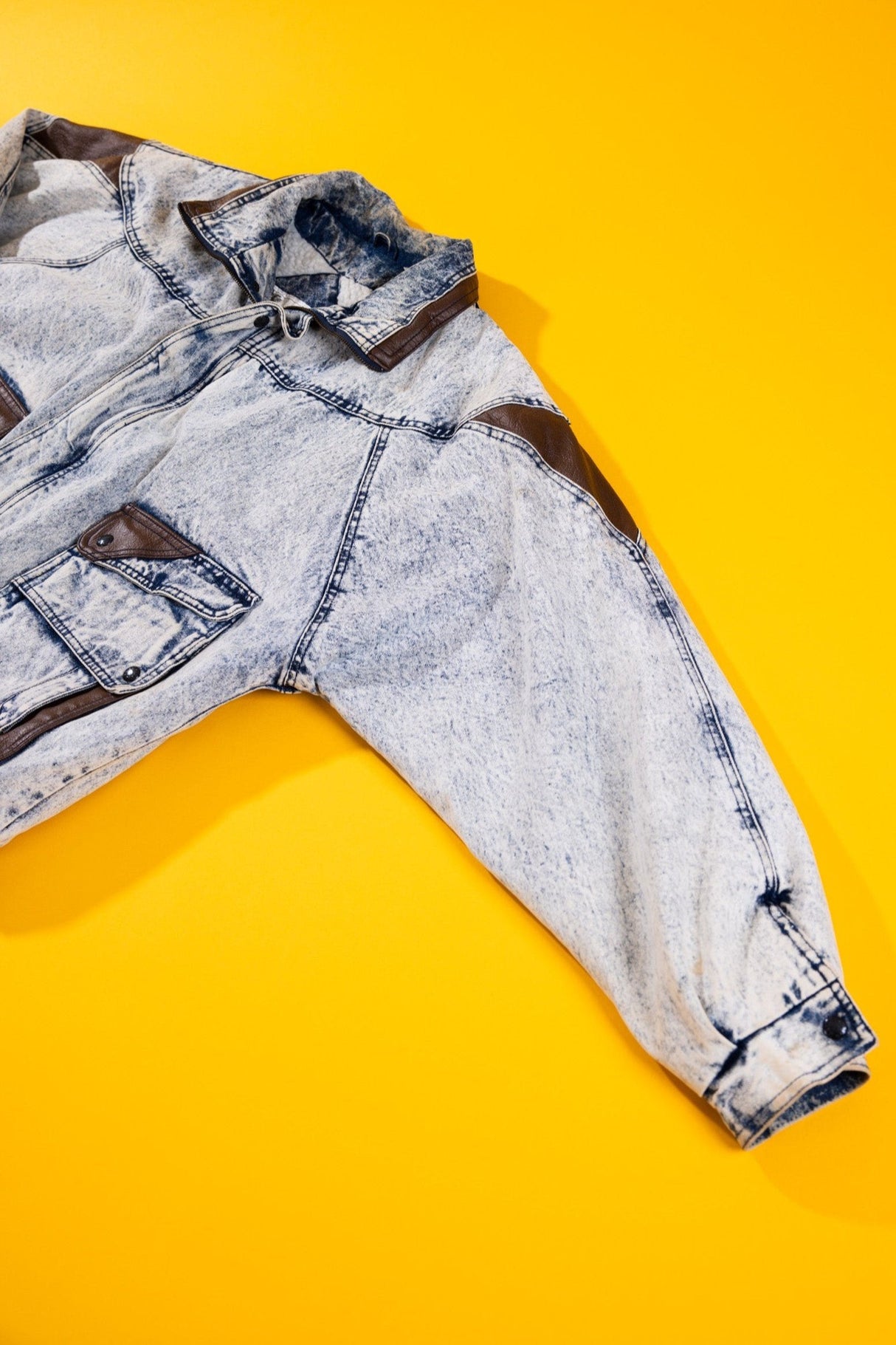 Vintage 80s Maya Hotel Acid Wash Denim Jacket