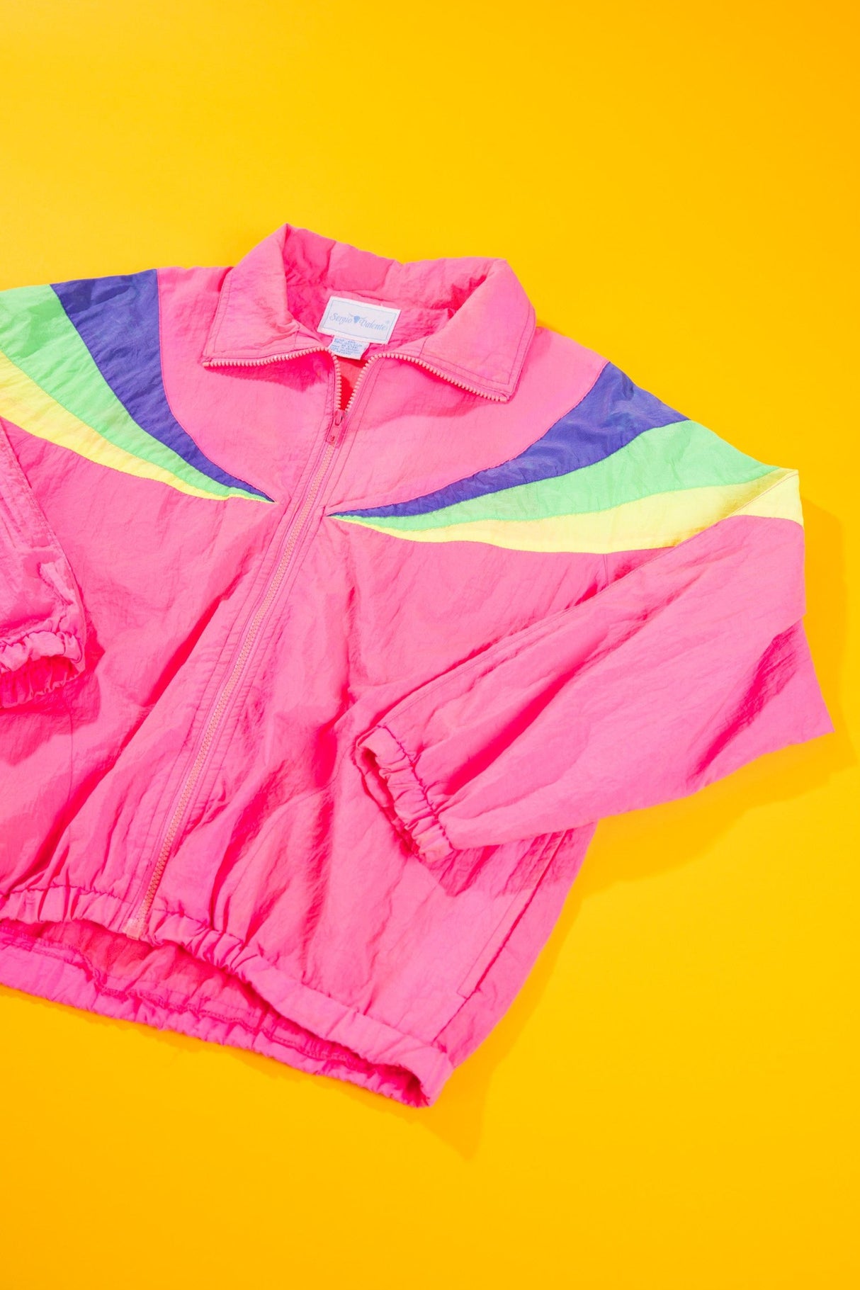 Vintage 80s Sergio Valente Neon Windbreaker