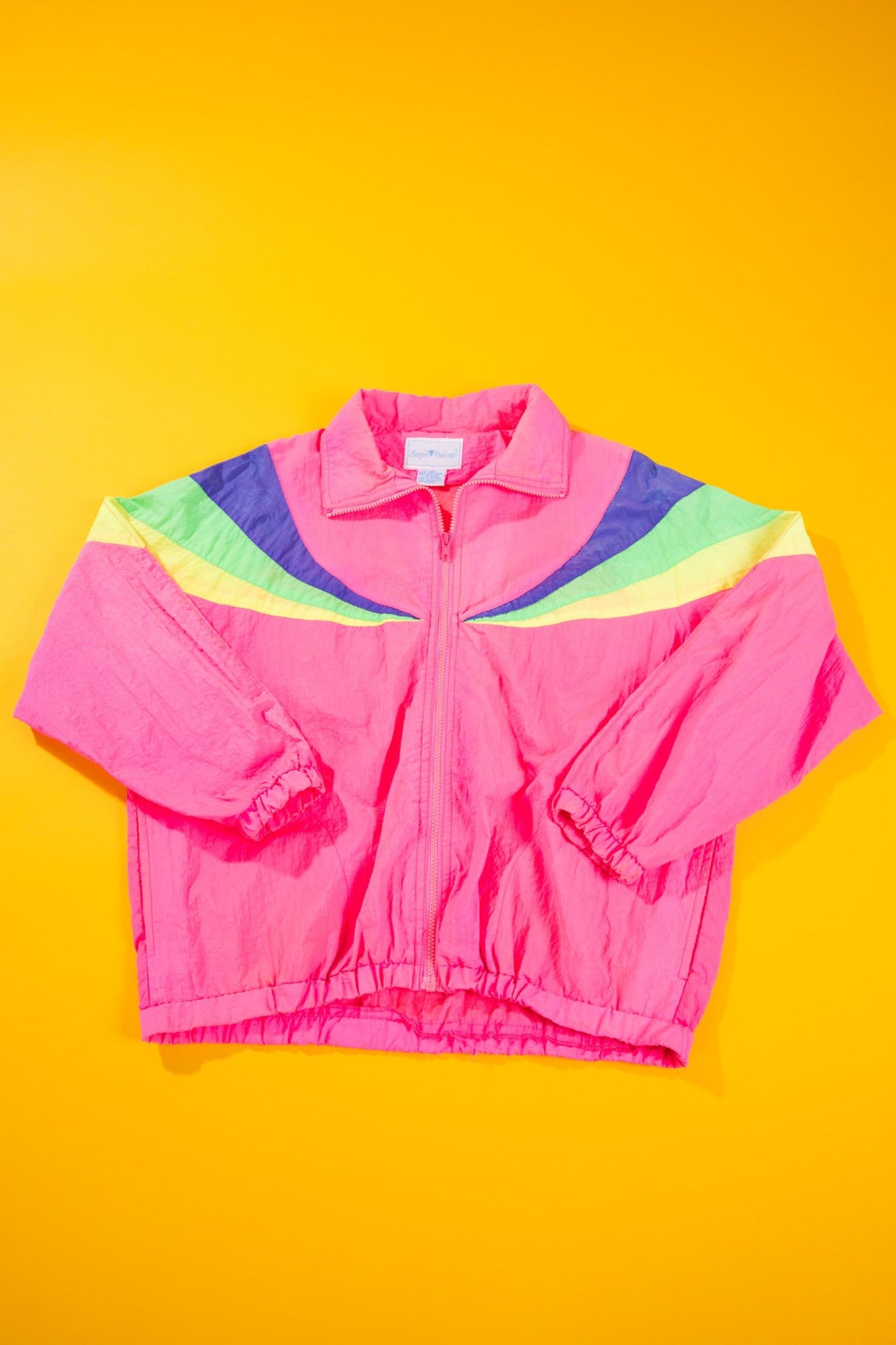 Vintage 80s Sergio Valente Neon Windbreaker
