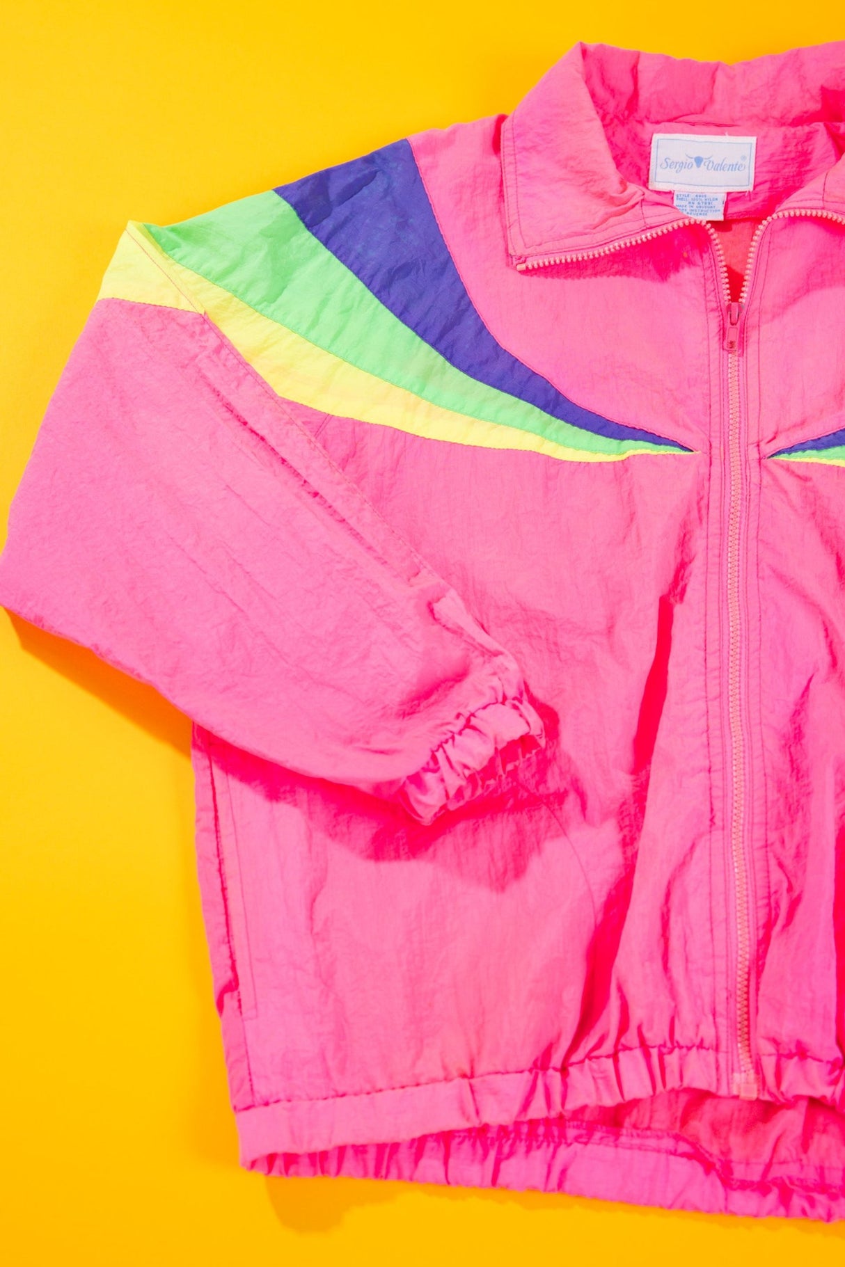 Vintage 80s Sergio Valente Neon Windbreaker