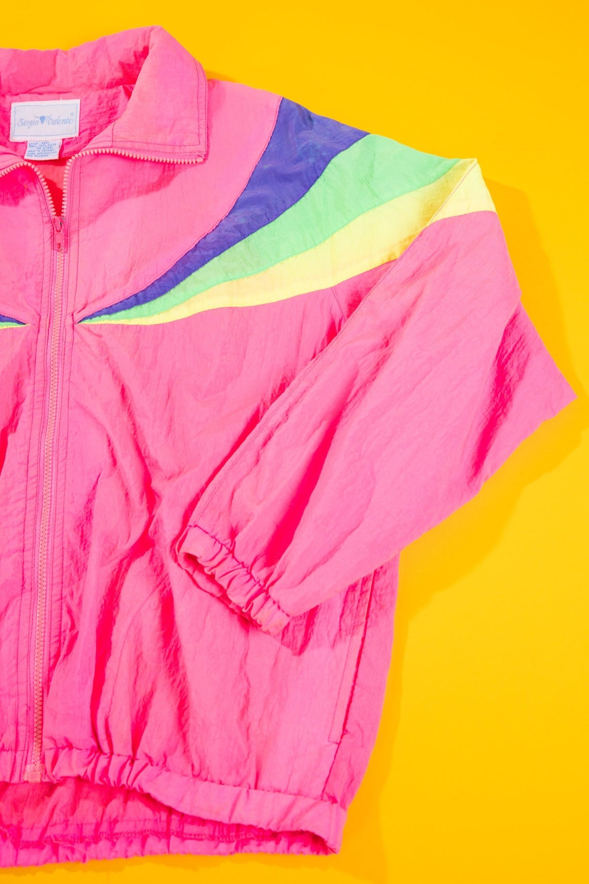 Vintage 80s Sergio Valente Neon Windbreaker