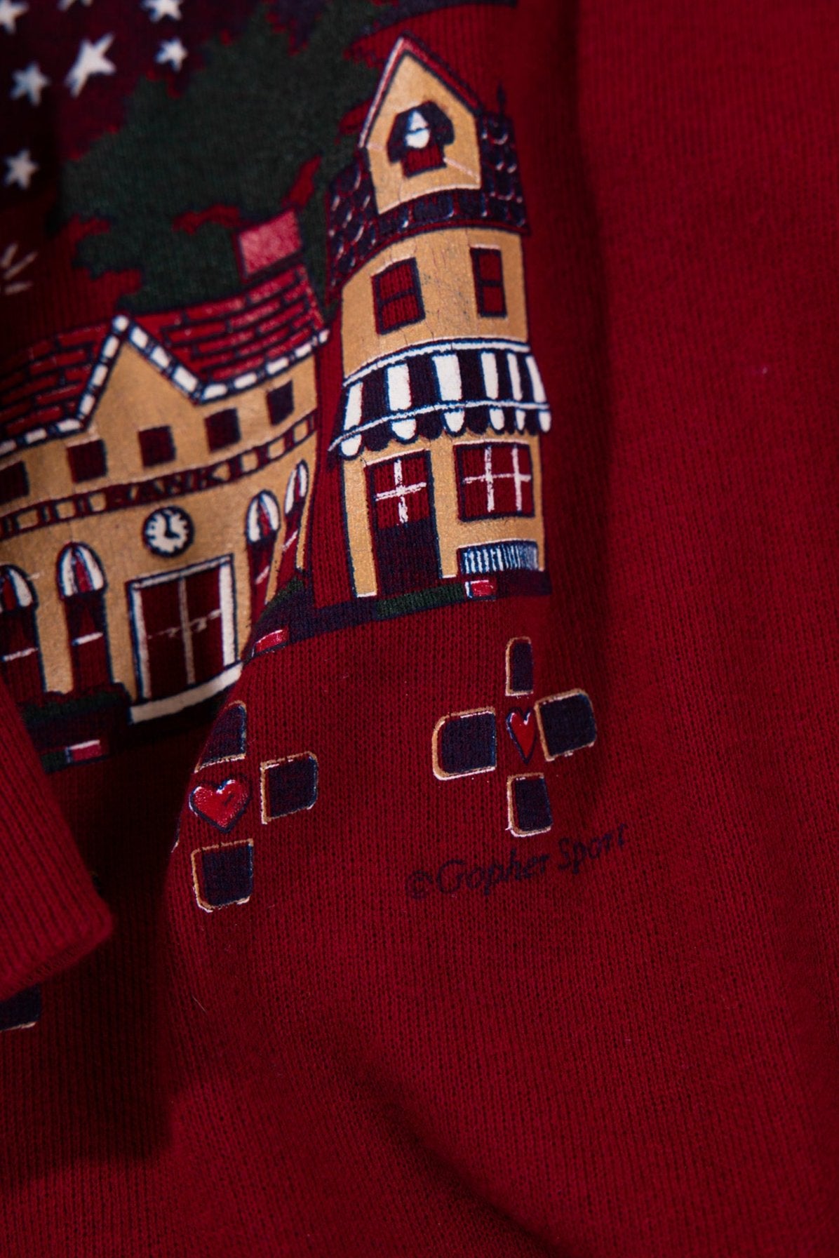 Vintage 90s Gopher Sport 'Back to School' Turtleneck Sweater