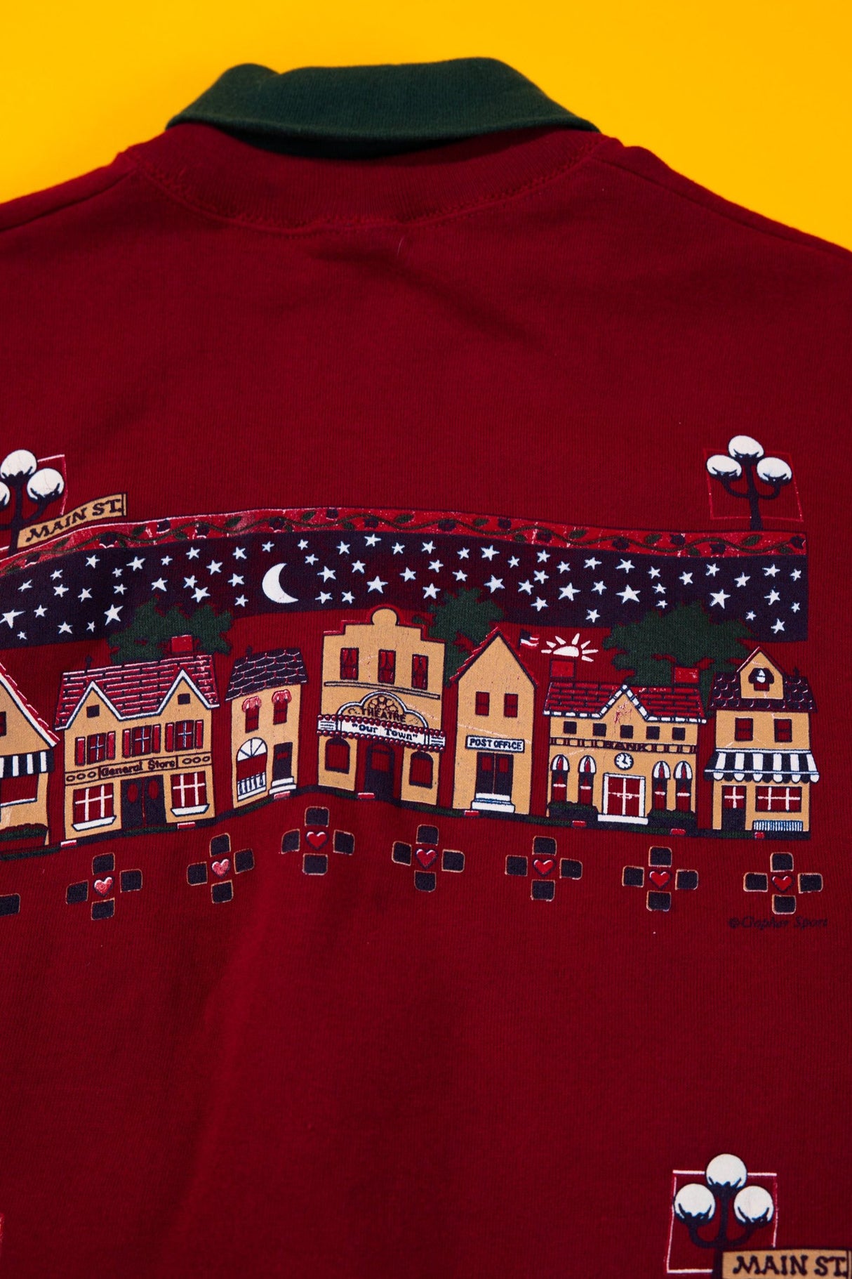 Vintage 90s Gopher Sport 'Back to School' Turtleneck Sweater