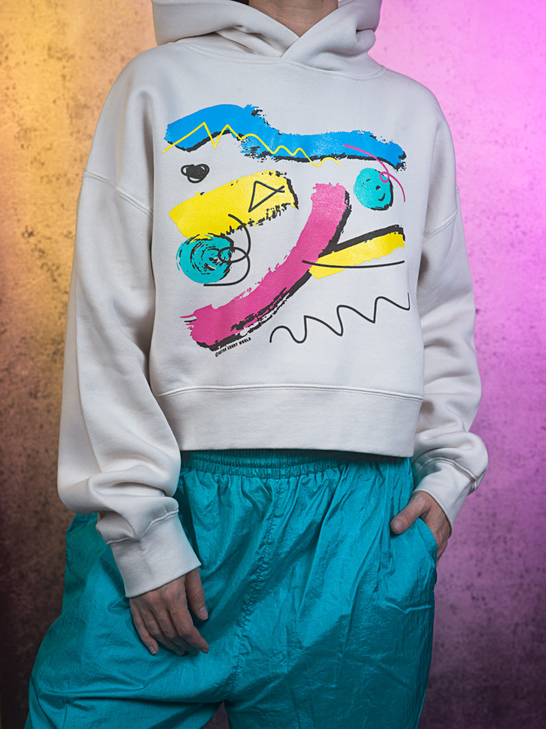 RCW Chaos 1 Cropped Hoodie (Bone)