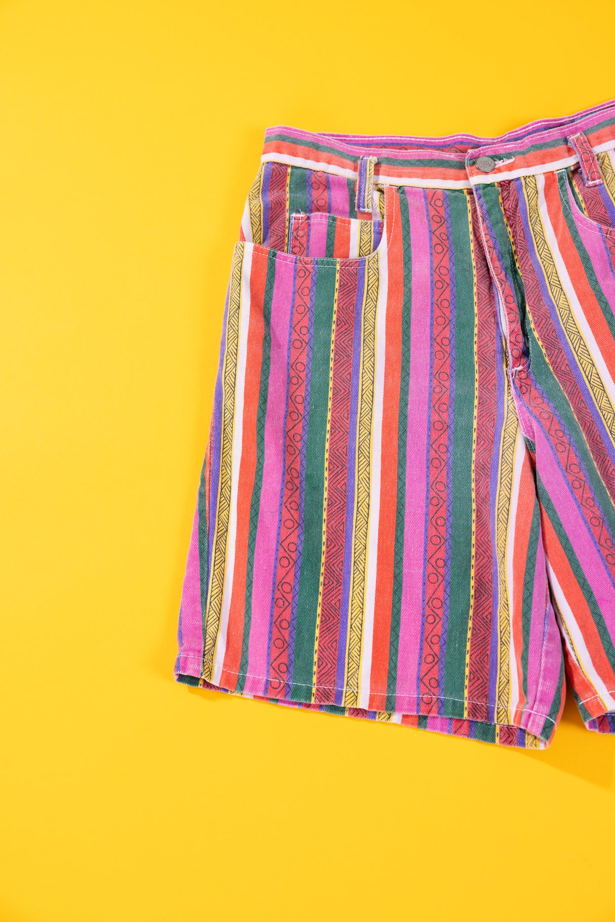 Vintage 90s I.O.U. Blues Striped Shorts
