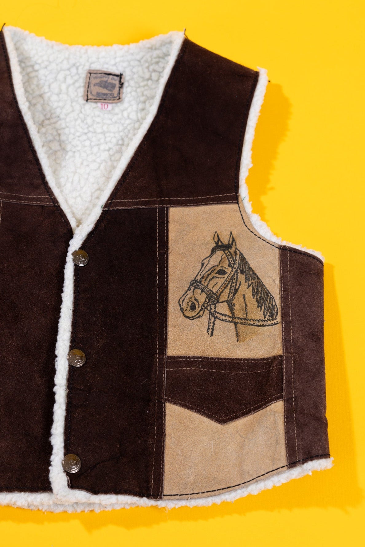 Vintage Western Horse Vest (Kids - 10)